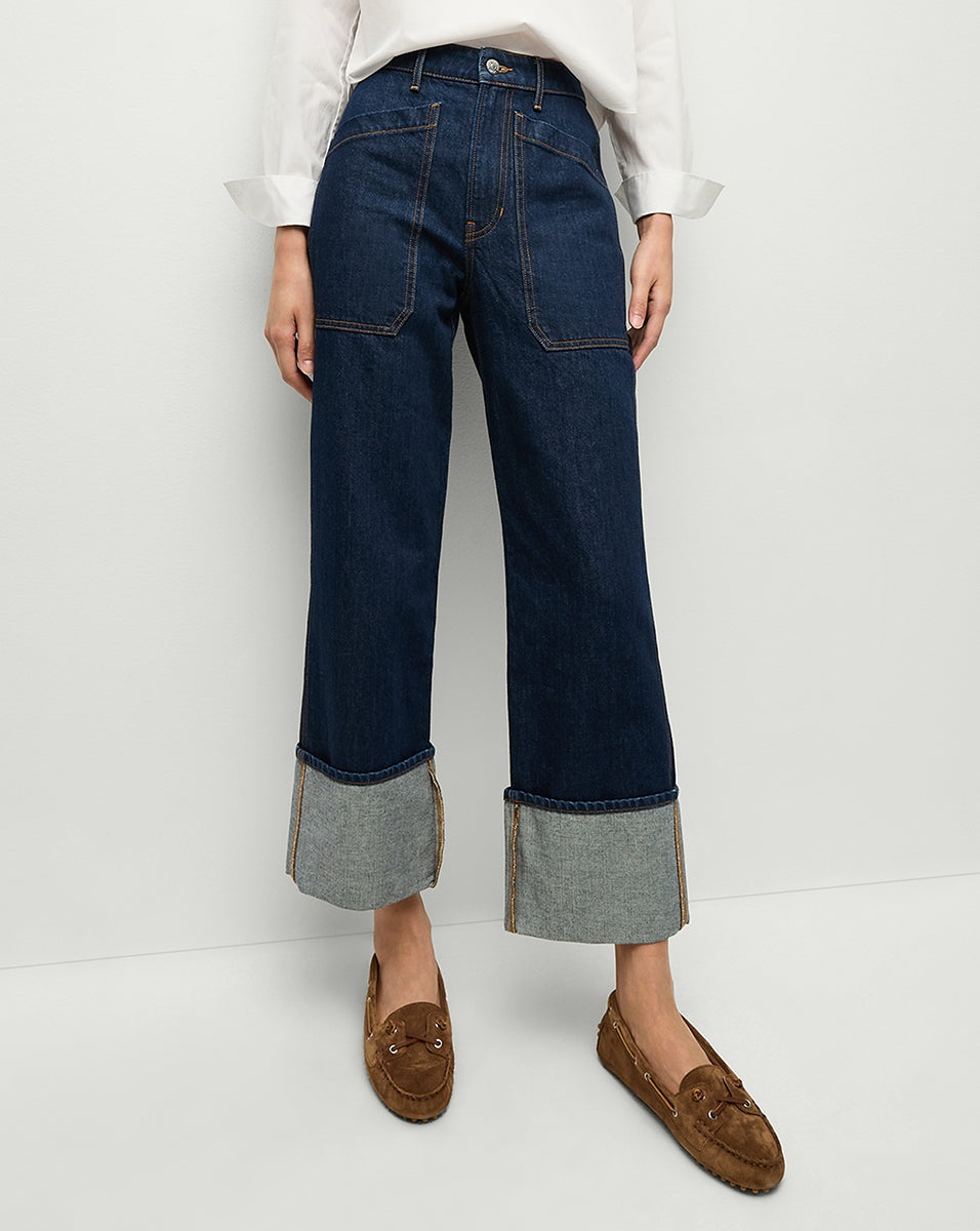 DYLAN CUFFED STRAIGHT-LEG JEAN - 3