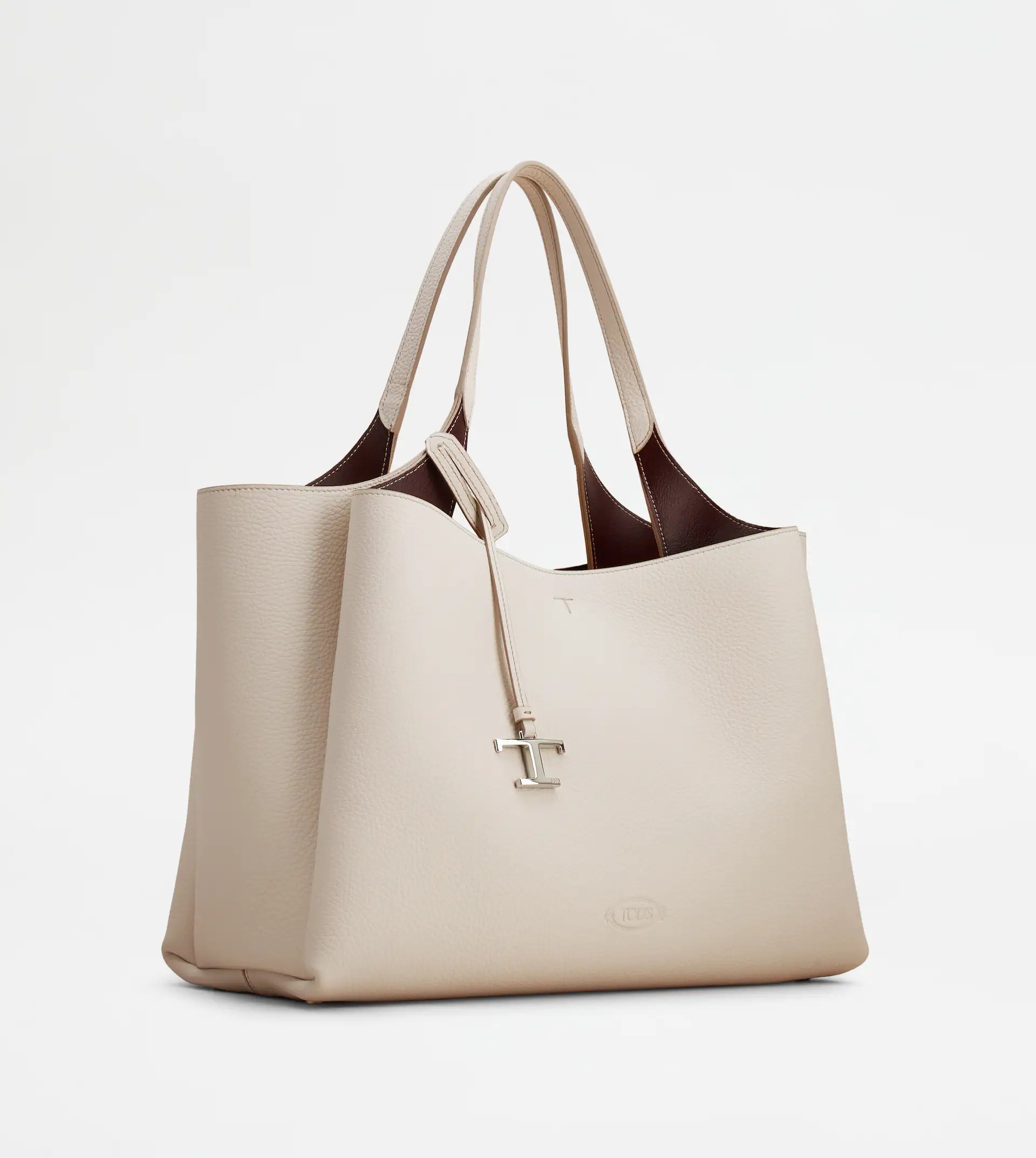 TOD'S BAG IN LEATHER MEDIUM - BEIGE - 3