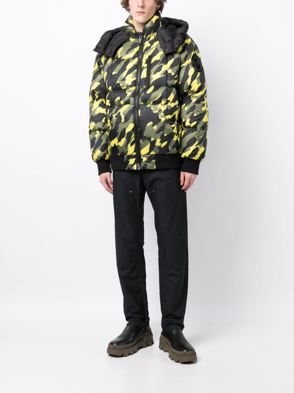 camouflage-print hooded bomber jacket - 2