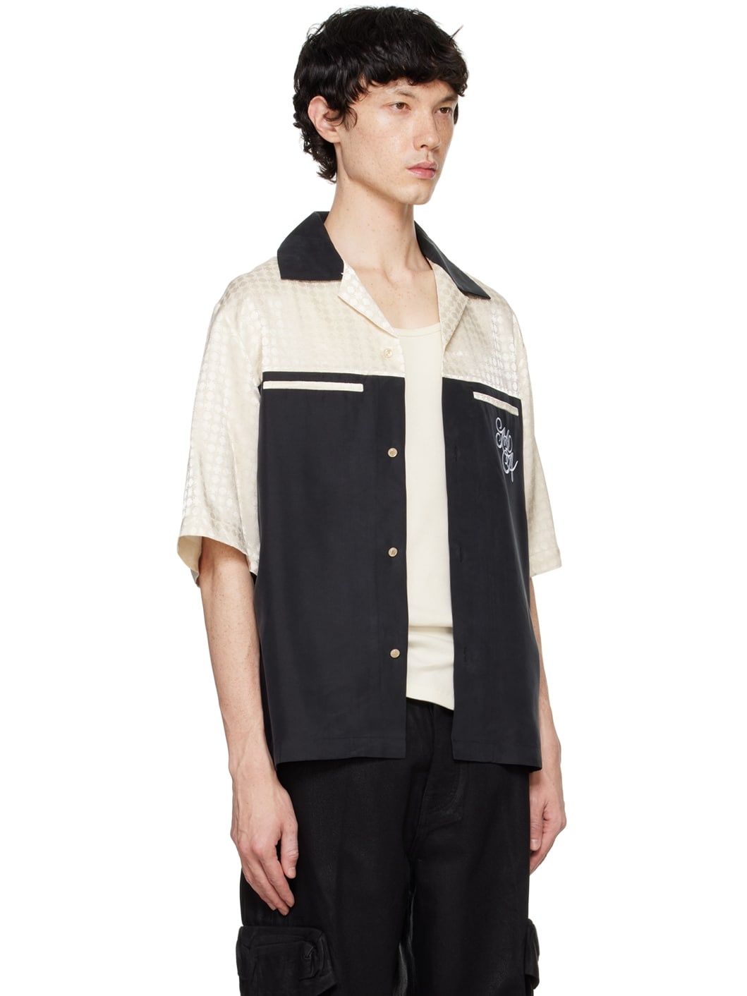Black MA Quad Yoke Camp Shirt - 2