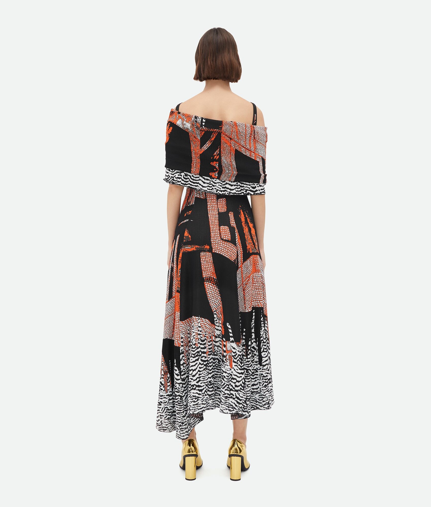 Graphic Viscose Jacquard Scarf - 3