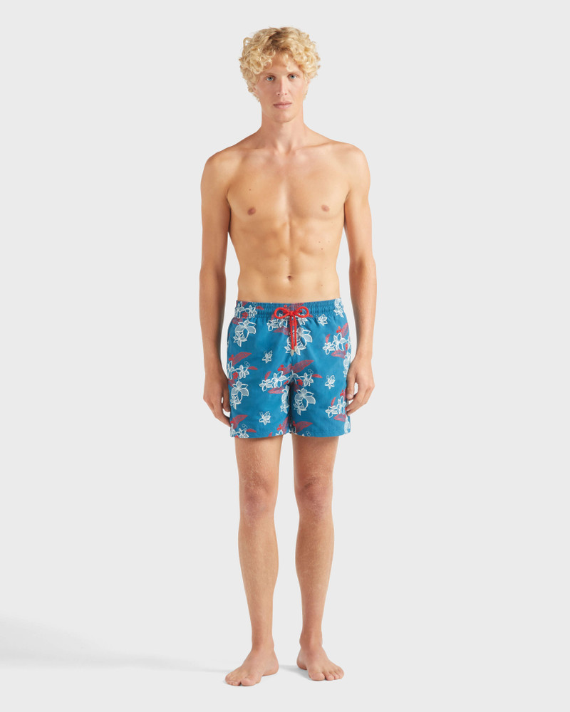 Vilebrequin Men Swim Trunks Embroidered Flowers Power - Limited Edition outlook