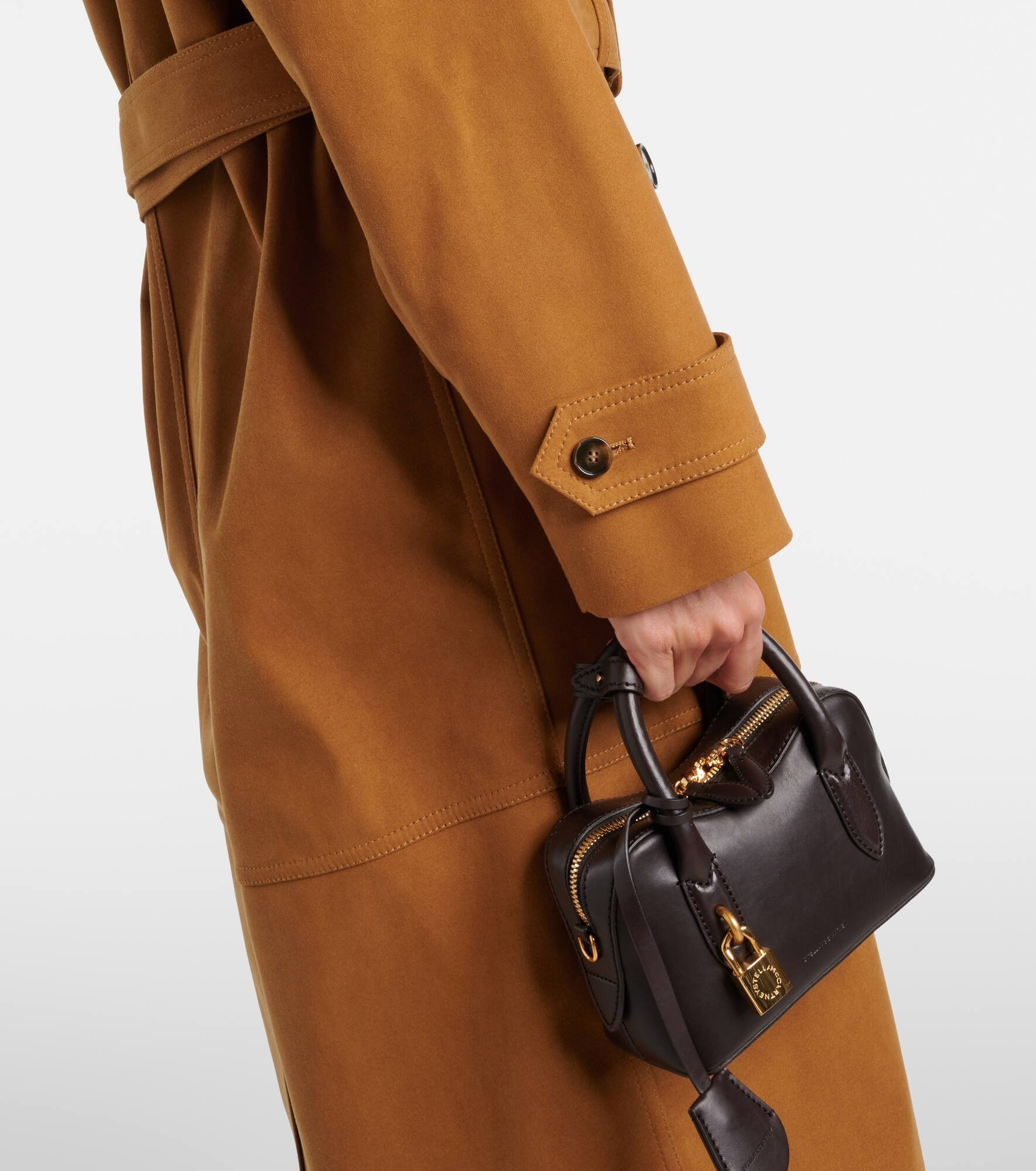 Double-breasted belted coat - 5