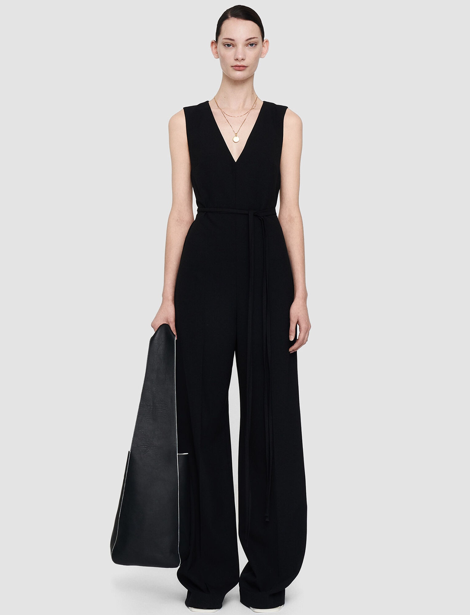 Formal Crepe Thiers Backless Jumpsuit - 1