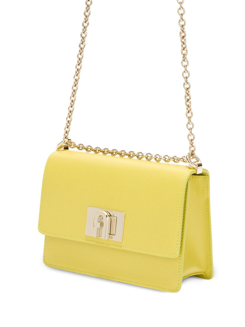 arch logo grained leather crossbody 5