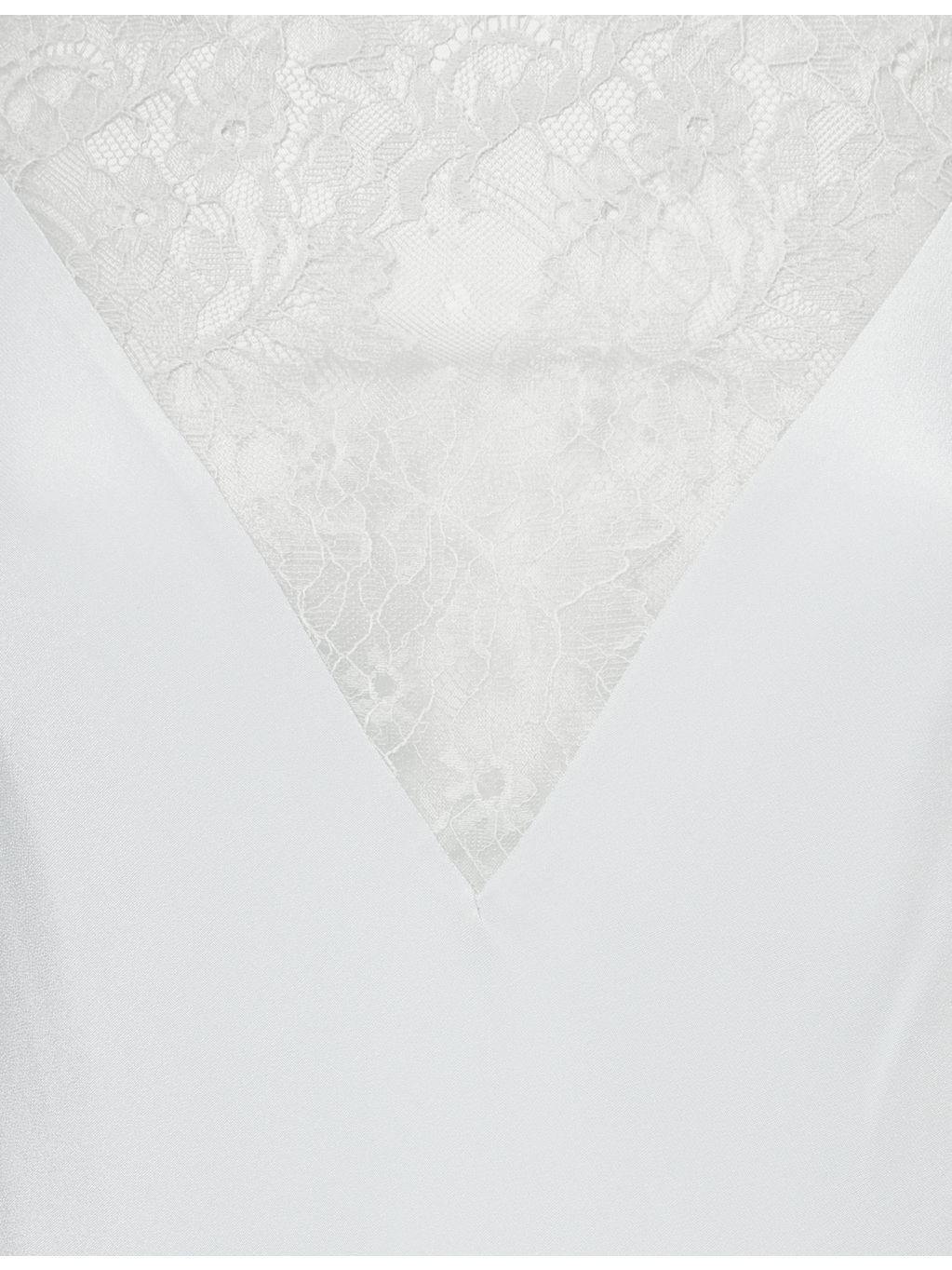 Square-Neck Lace-Panel Silk Maxi Dress - 6