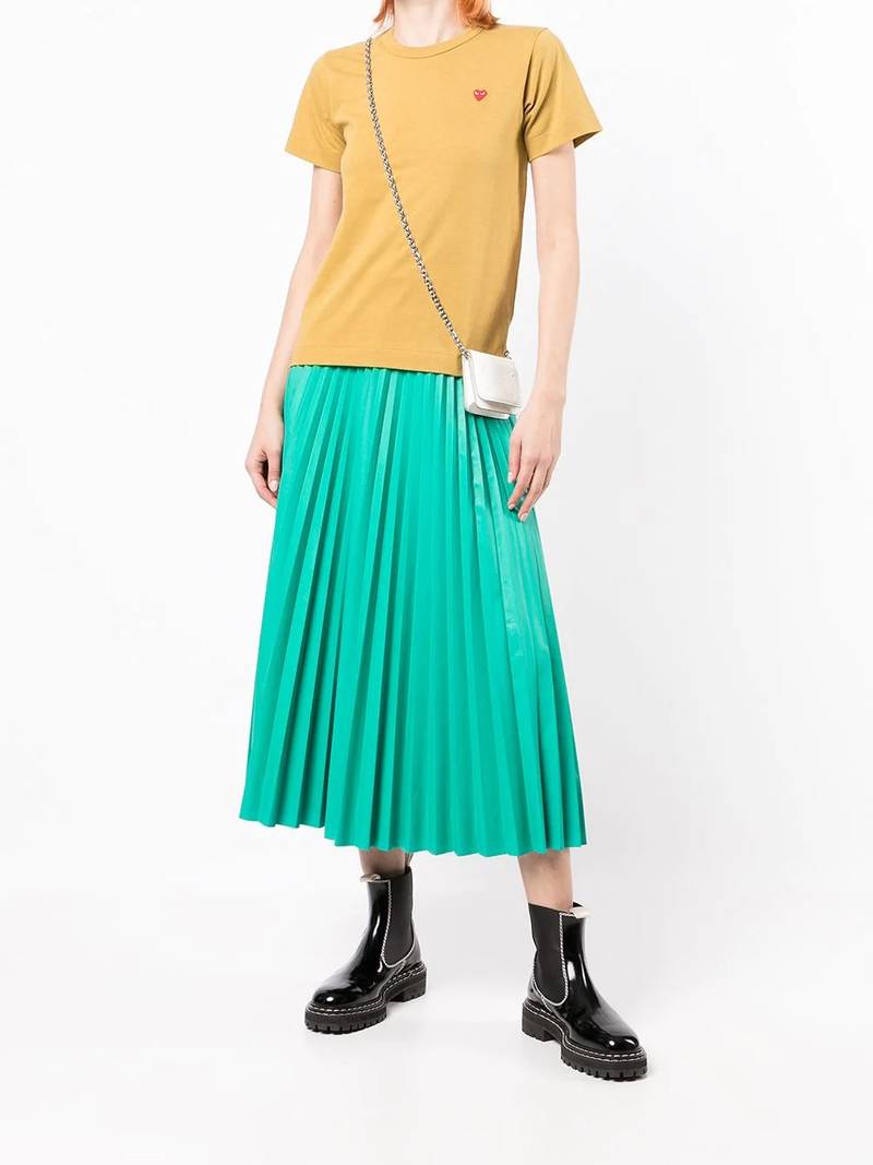 Comme des Garçons PLAY heart-detail short-sleeved T-shirt outlook