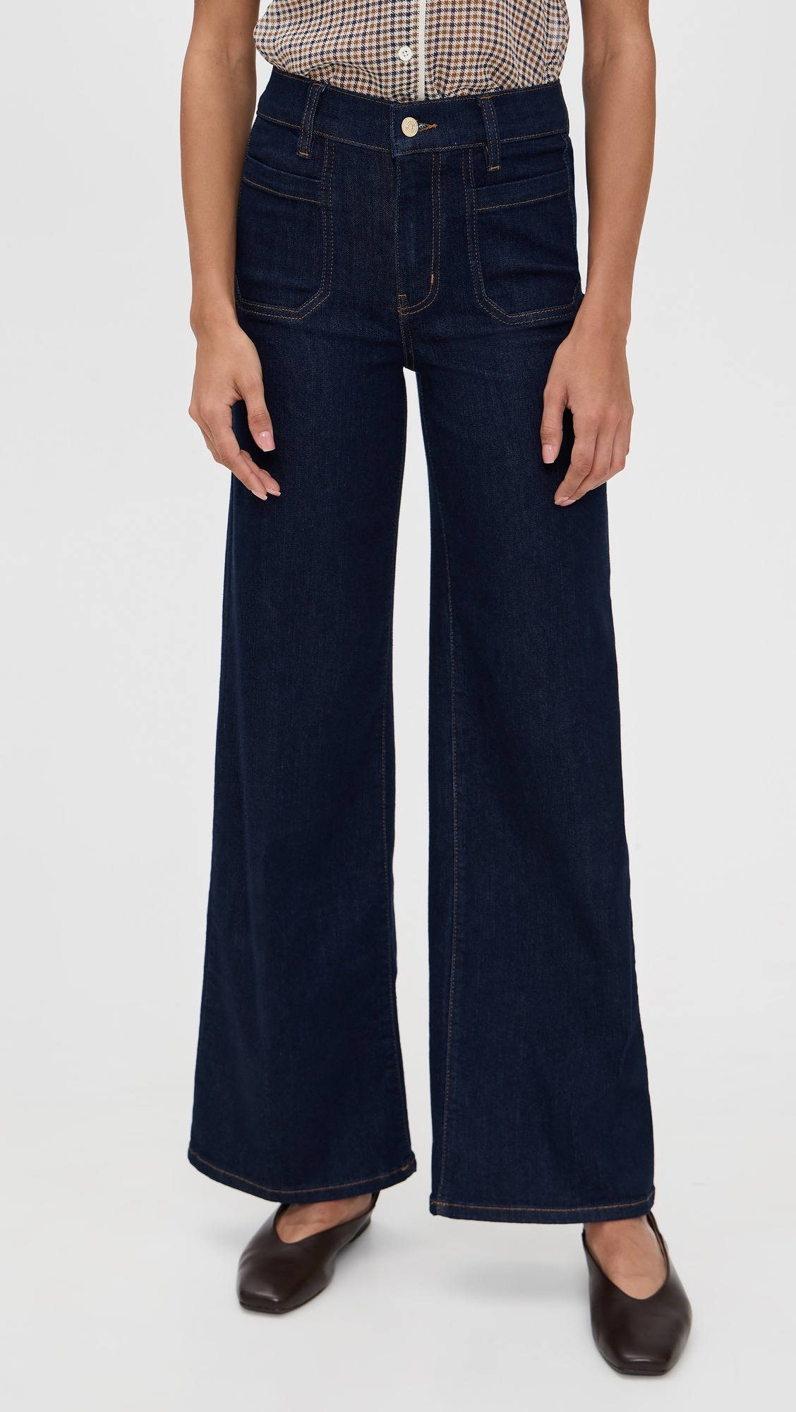 Le Slim Palazzo Modernist Pocket Jeans - 6