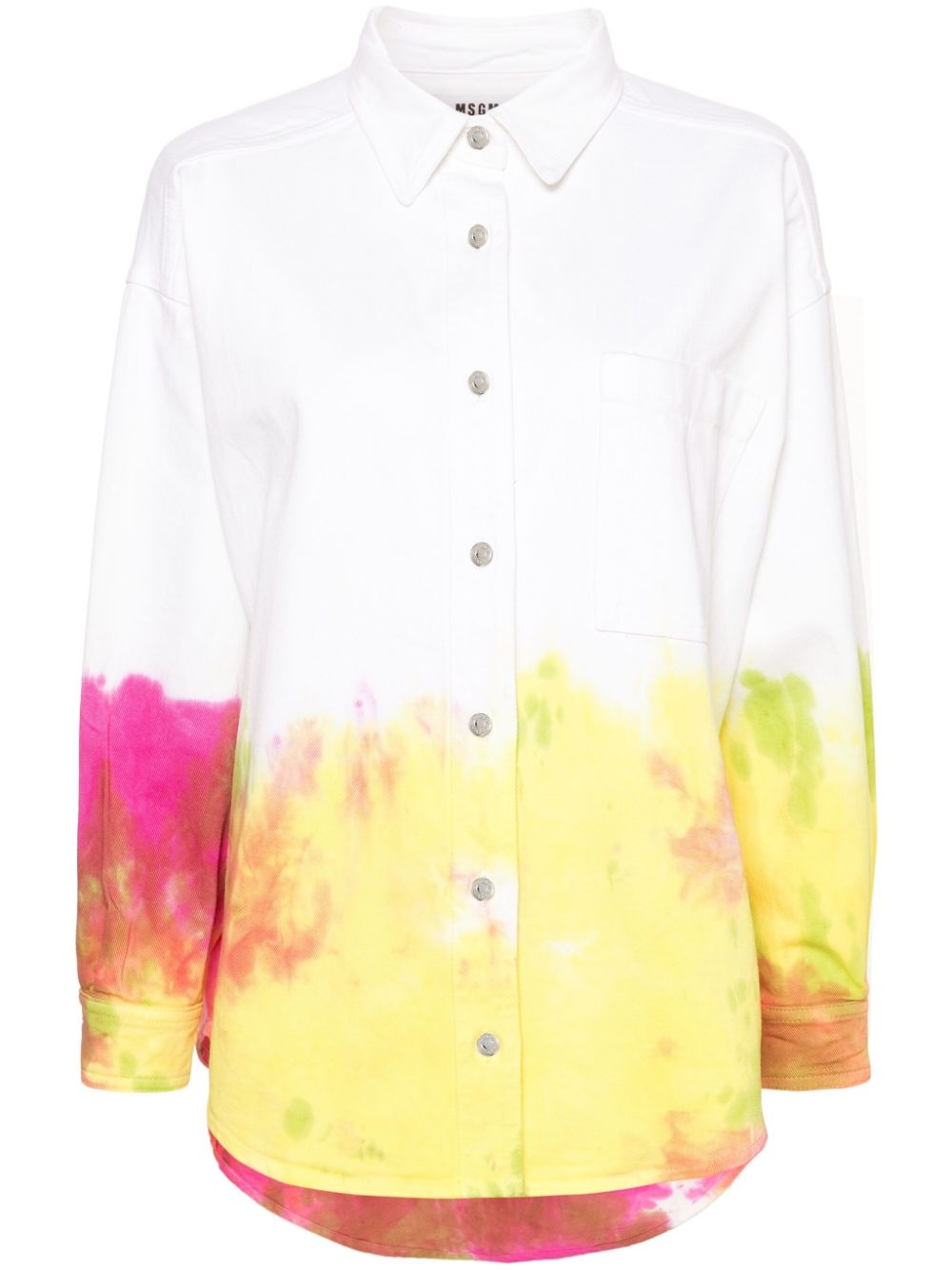 tie-dye denim shirt - 1