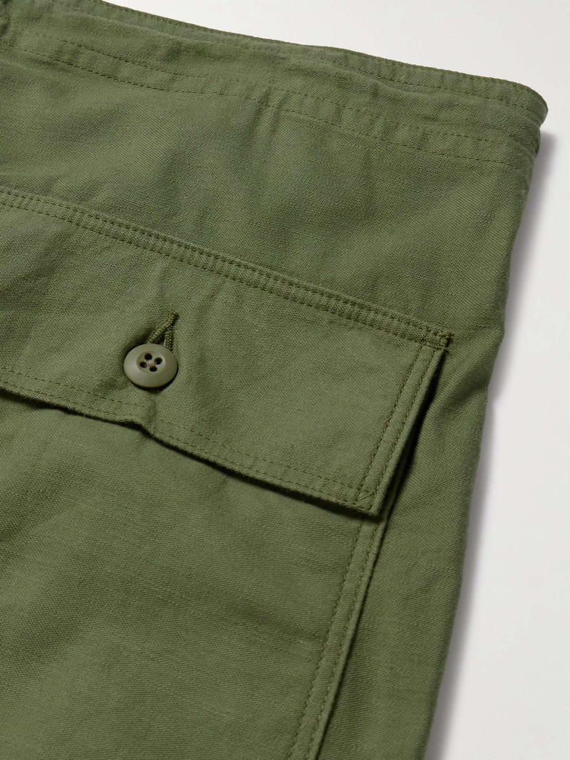 Straight-Leg Logo-Embroidered Cotton-CanvasTrousers 5