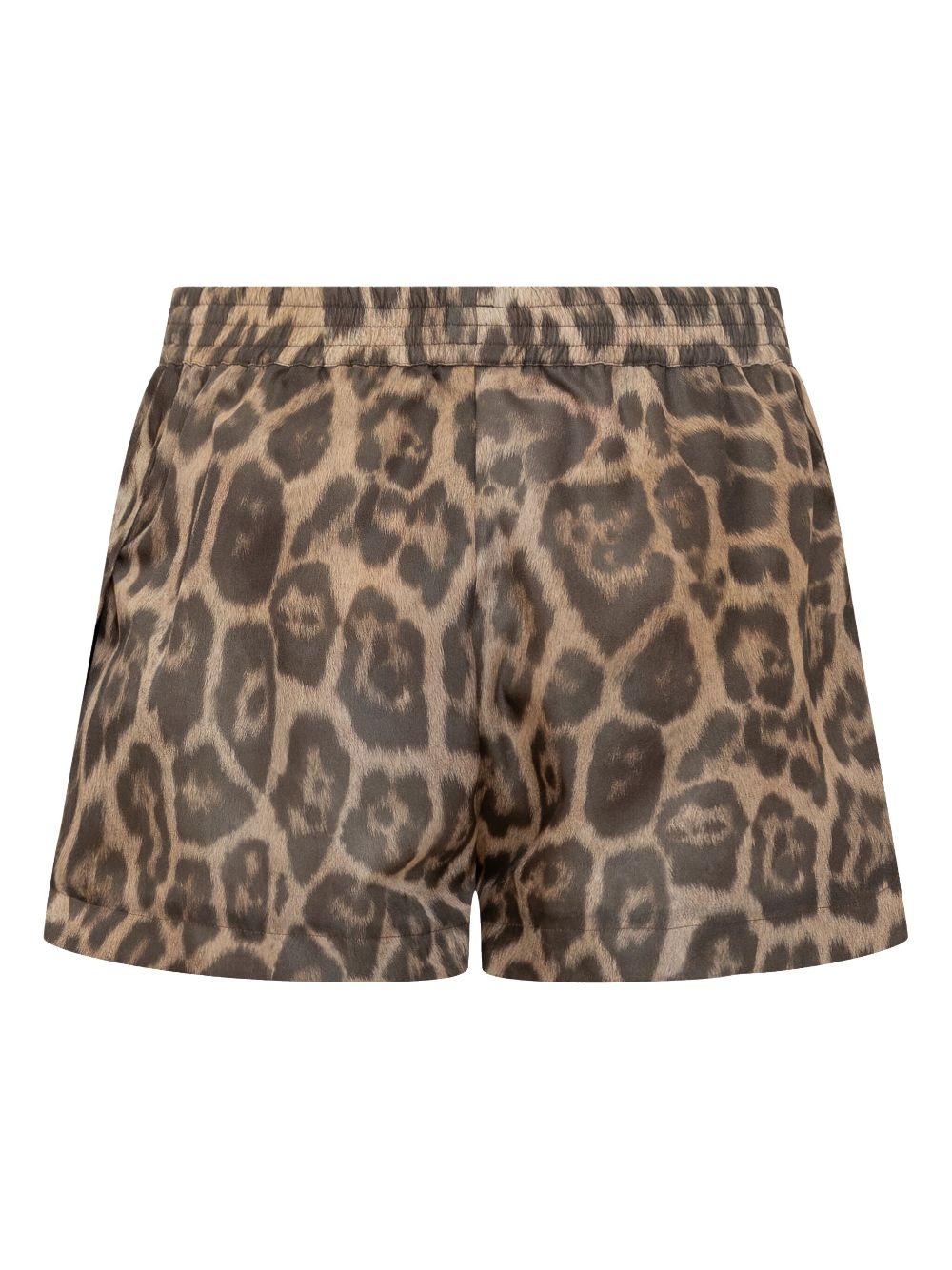 leopard-print shorts - 2