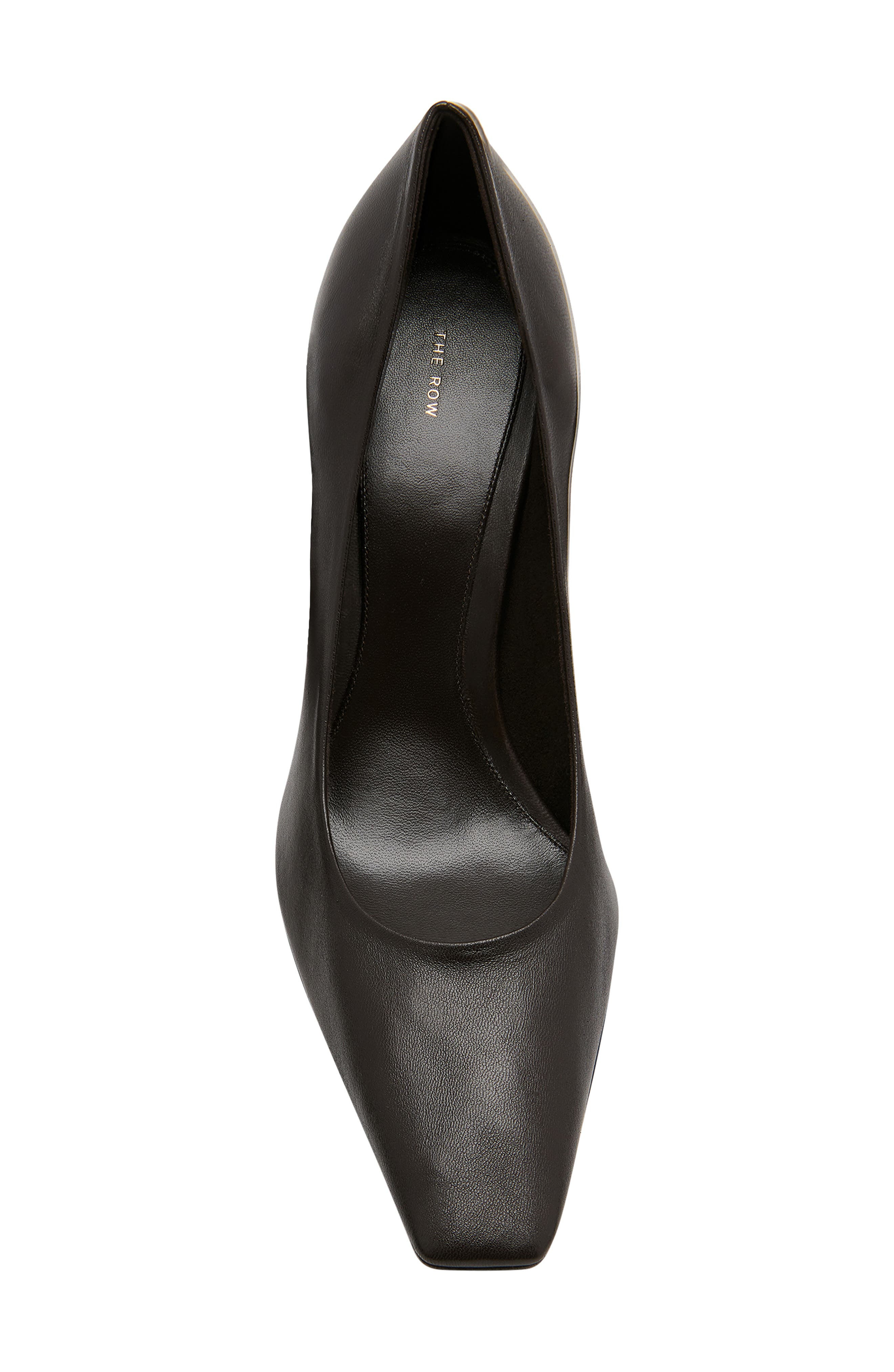 The Row Carla Kitten Heel Pump in Lacquer Brown at Nordstrom - 3