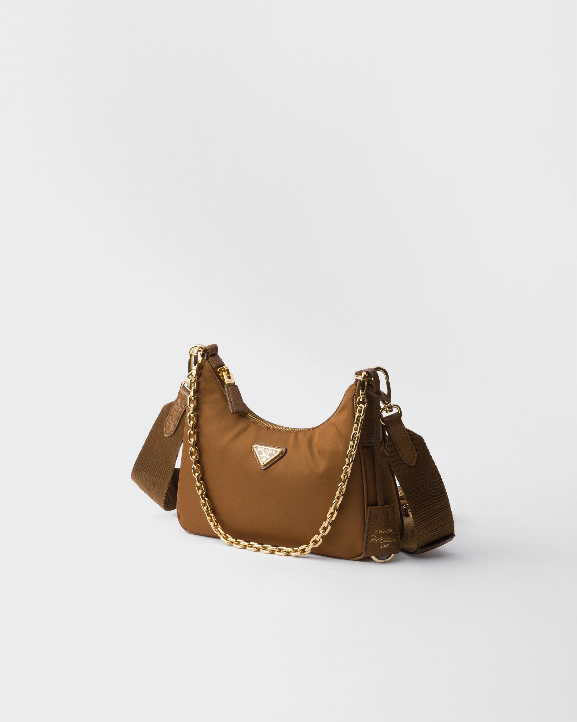 Prada Re-Edition 2005 Re-Nylon and Saffiano leather bag with charm - 2