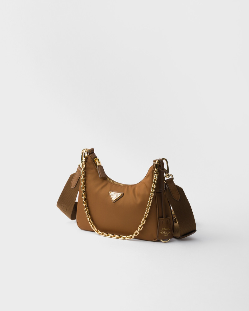 Prada Prada Re-Edition 2005 Re-Nylon and Saffiano leather bag with charm outlook