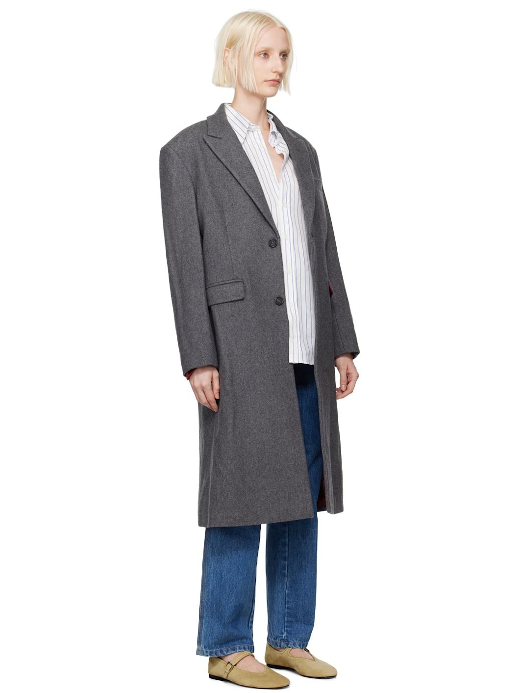 Gray Classic Coat - 2