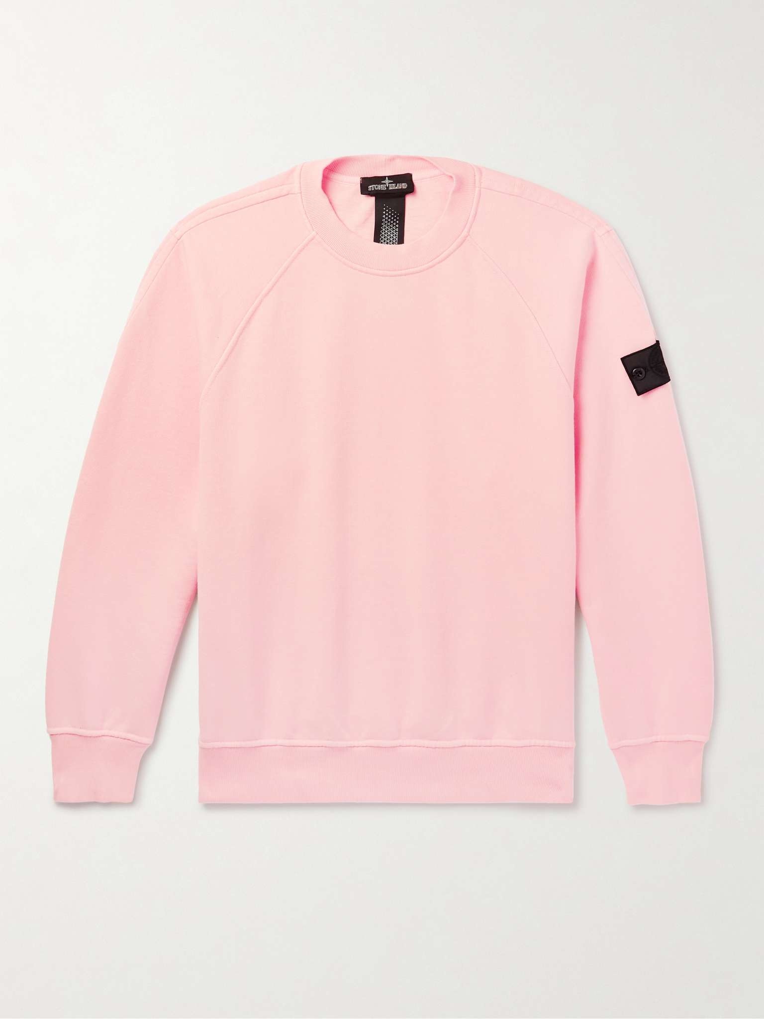 Logo-Appliquéd Garment-Dyed Cotton-Jersey Sweatshirt - 1