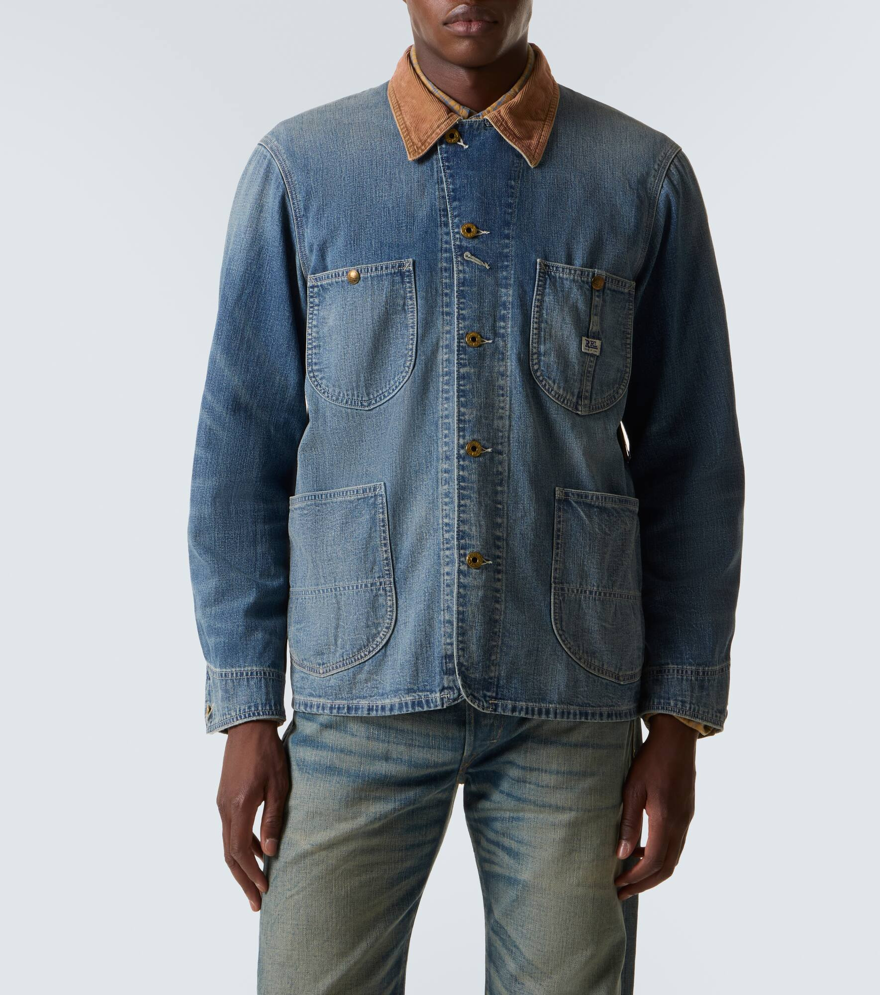 Stockton corduroy-trimmed denim jacket - 3