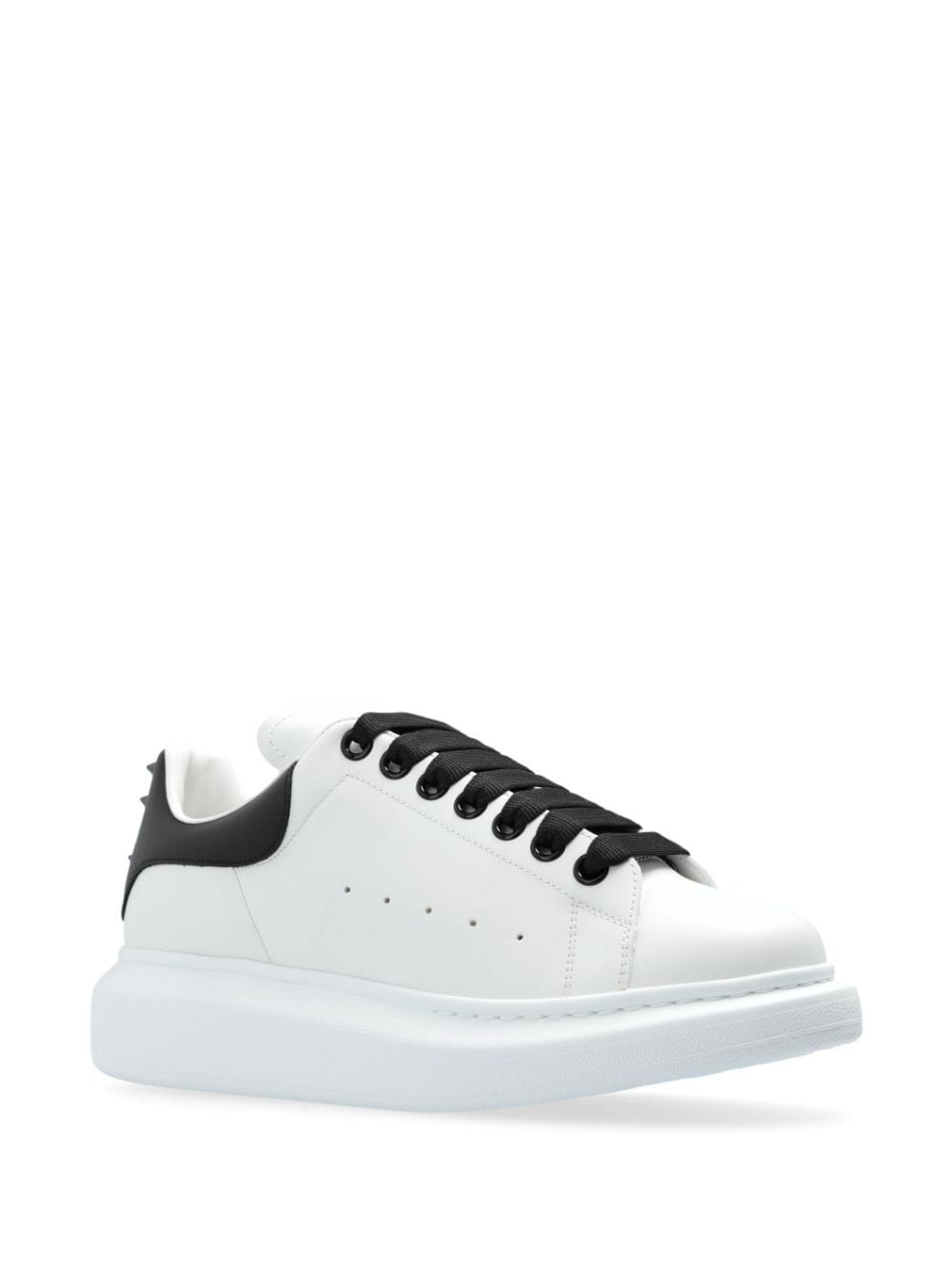 spike stud leather sneakers - 2