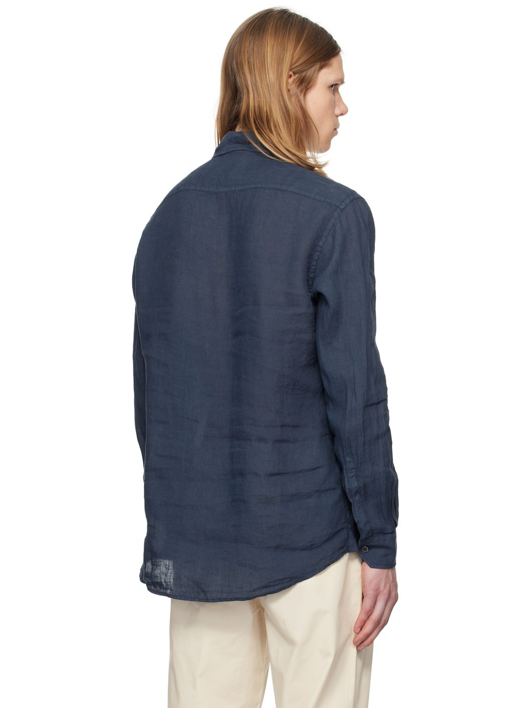Navy Surian Telino Shirt - 3