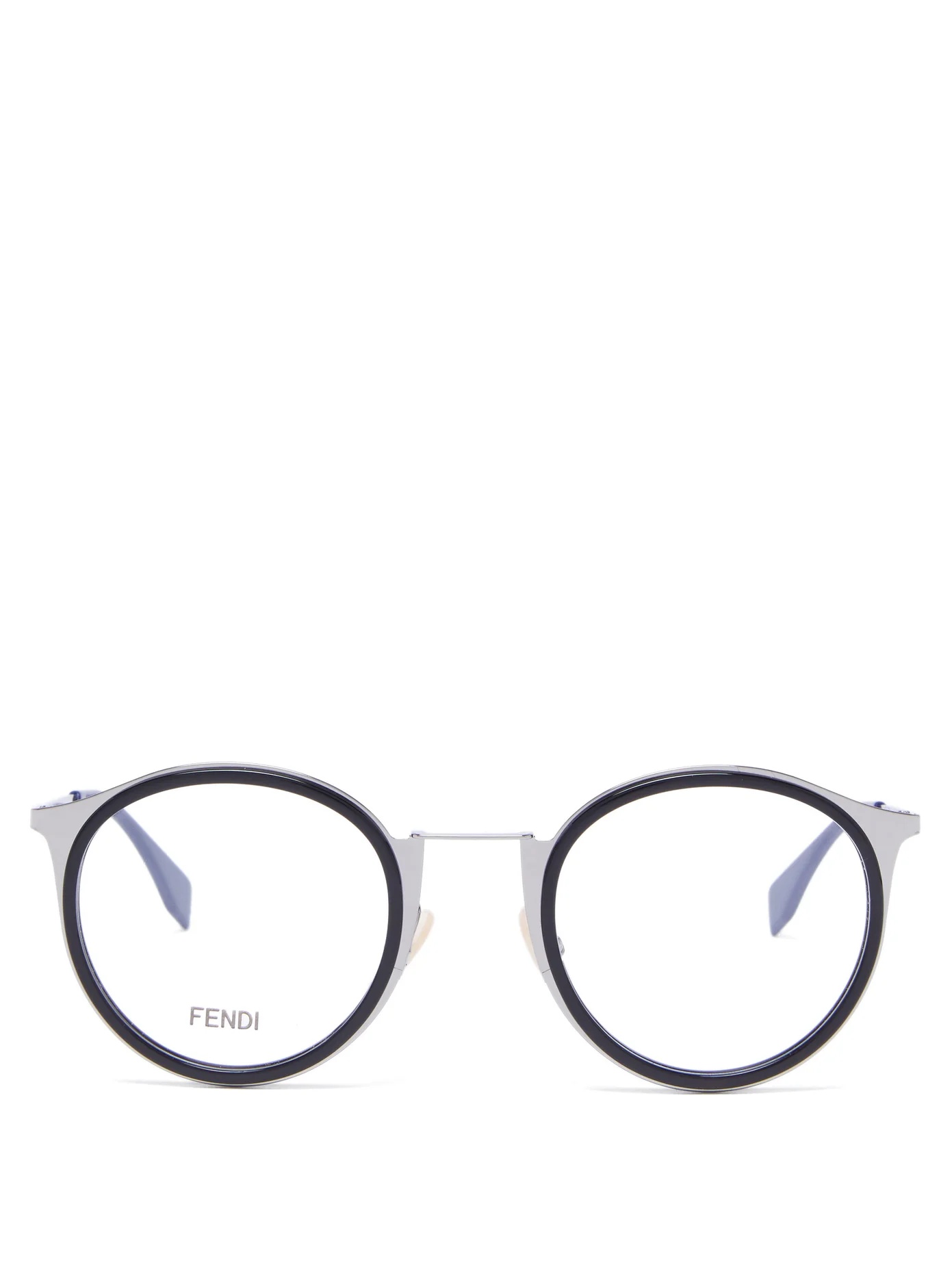 Round acetate and metal glasses - 1