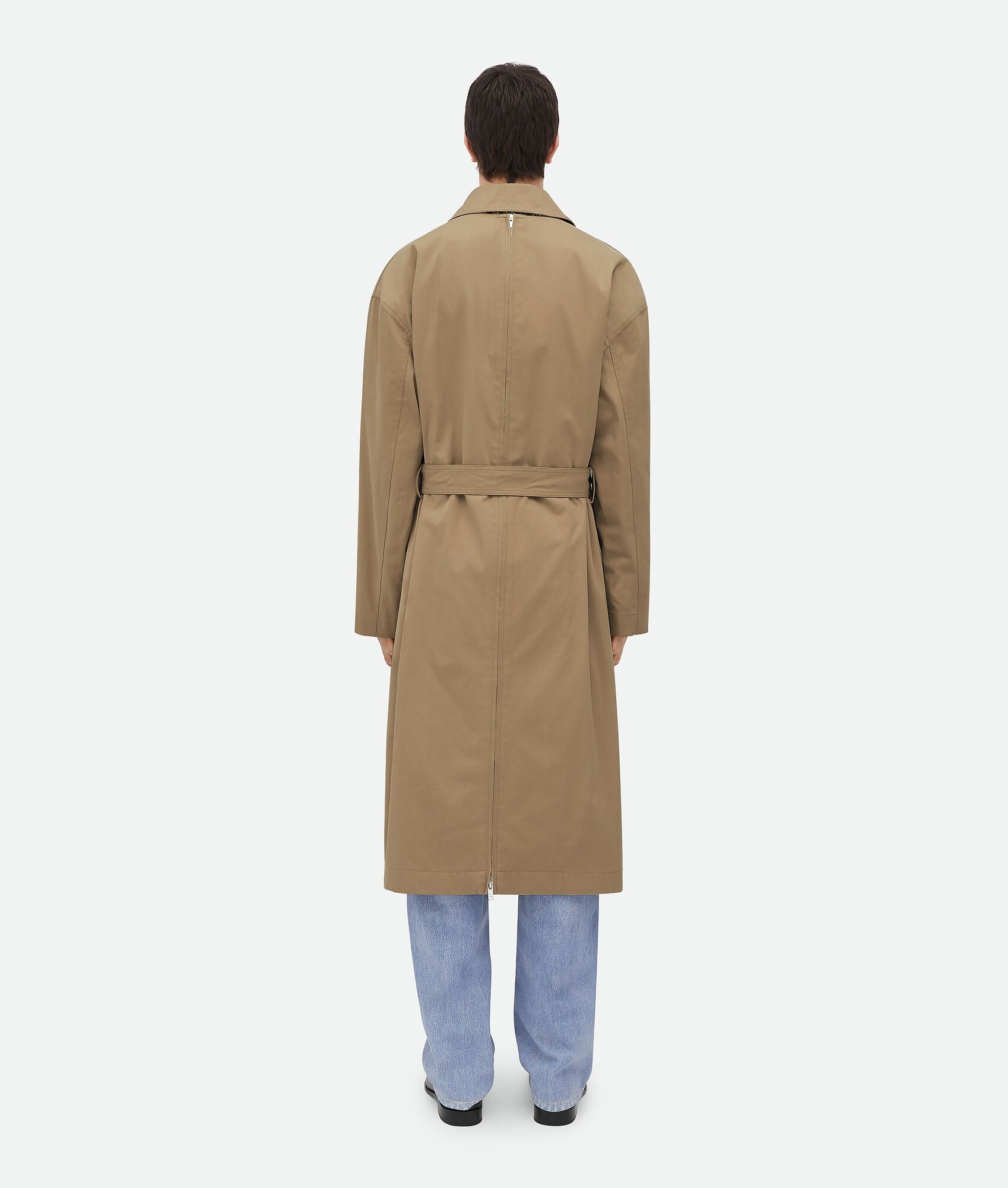 Light Cotton Twill Trench Coat - 3