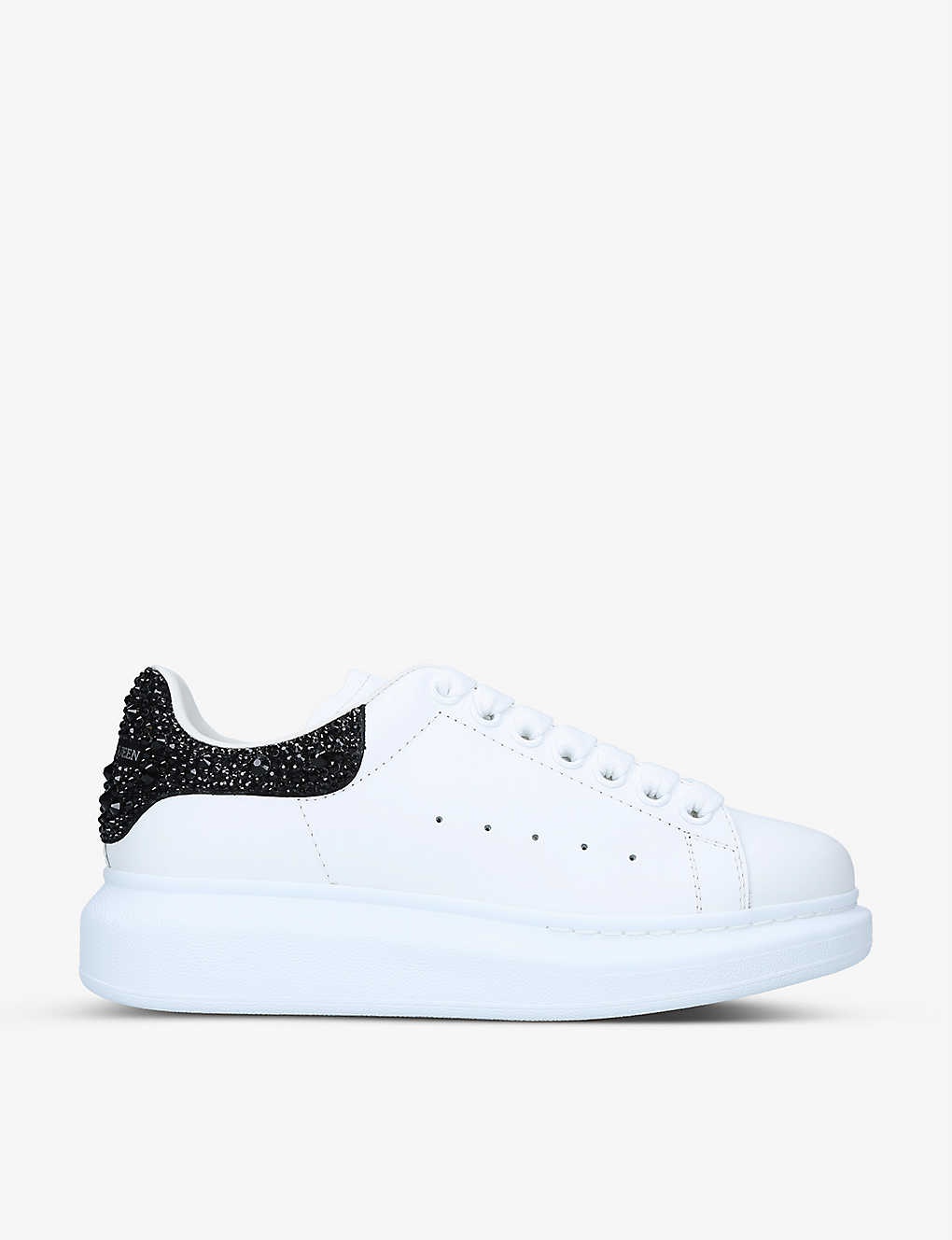 Women’s Runway crystal-embellished leather trainers - 1
