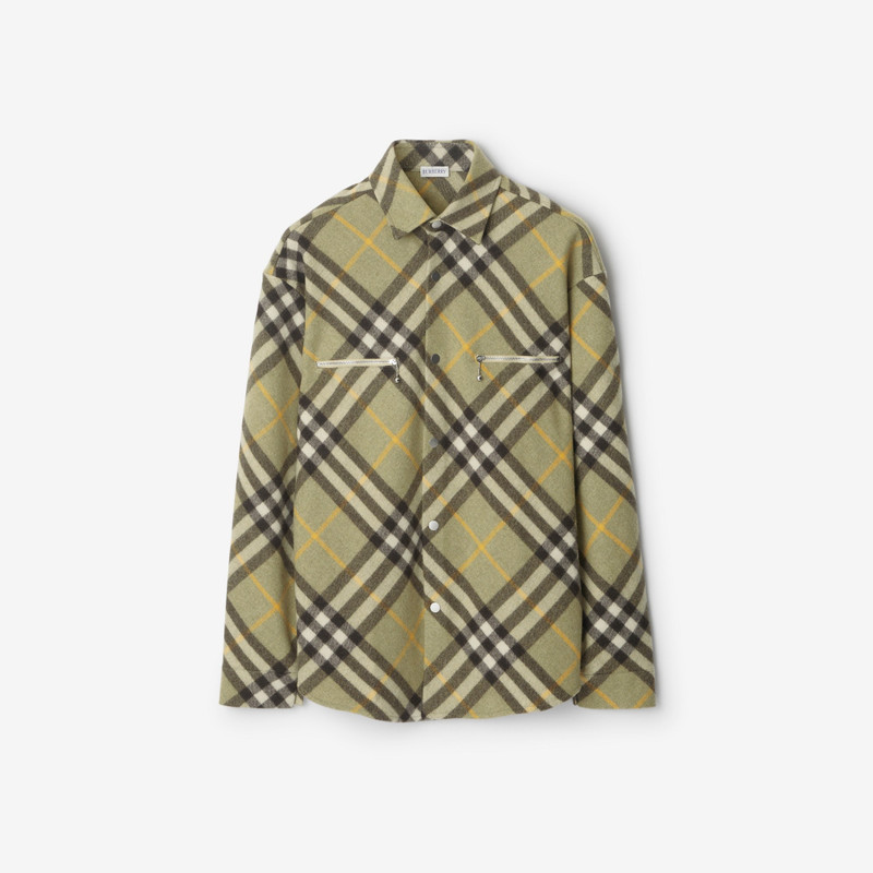 Check Wool Blend Overshirt 1