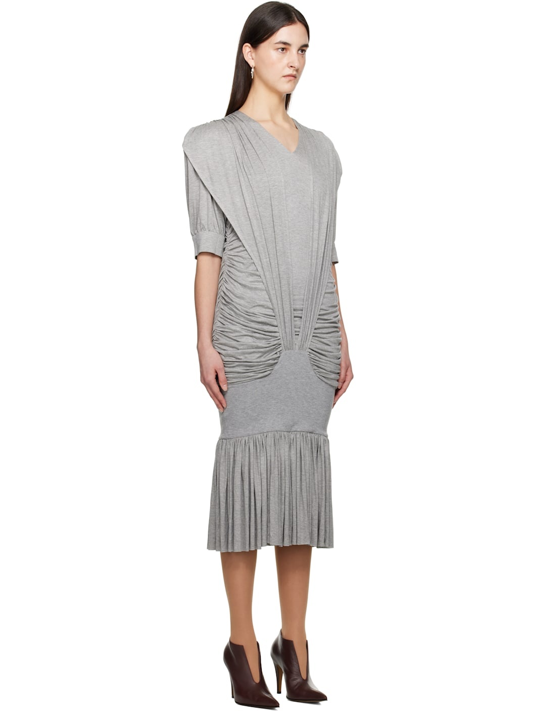 Gray Amanda Midi Dress - 2