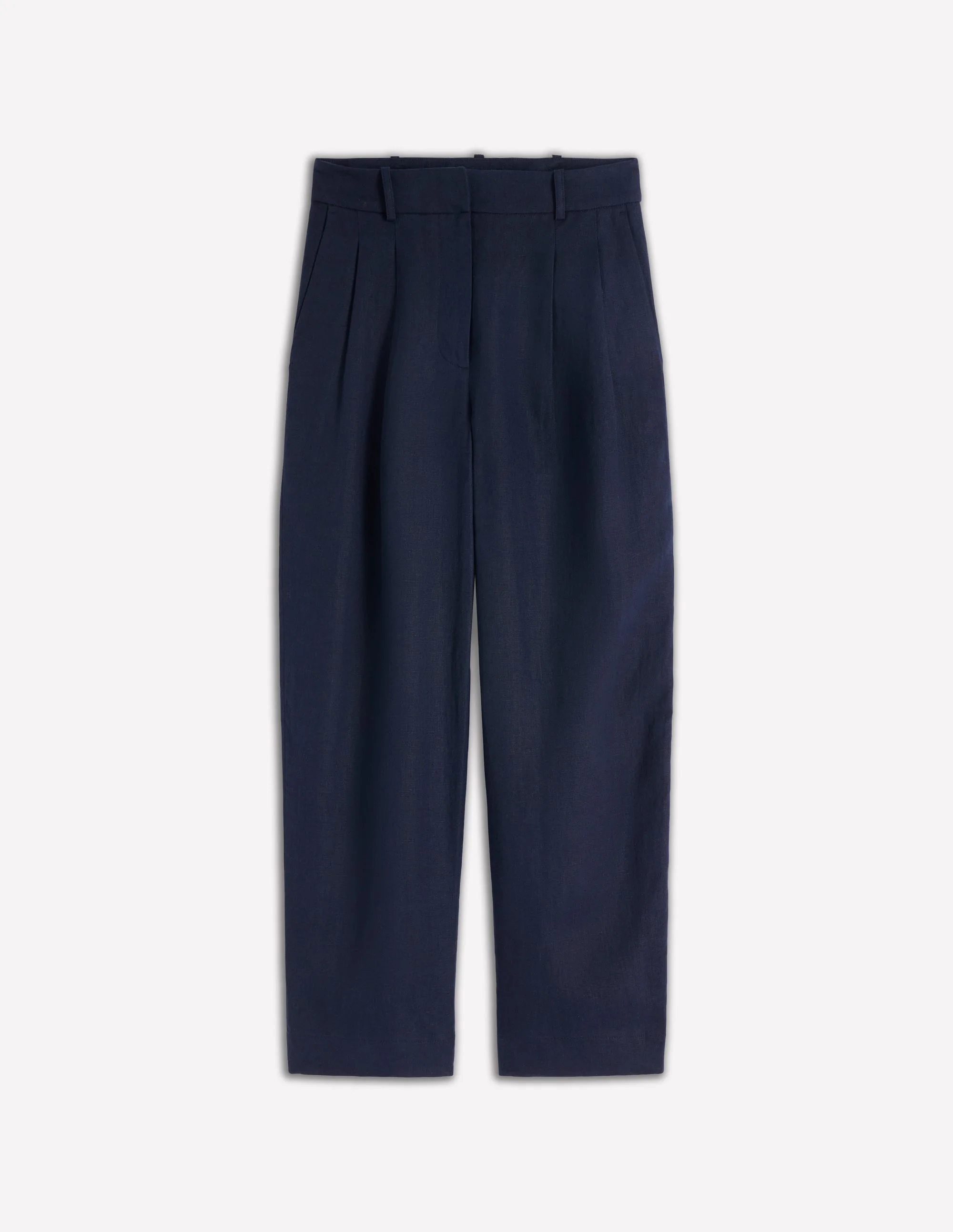 Bloomsbury Linen Pants-Navy - 1