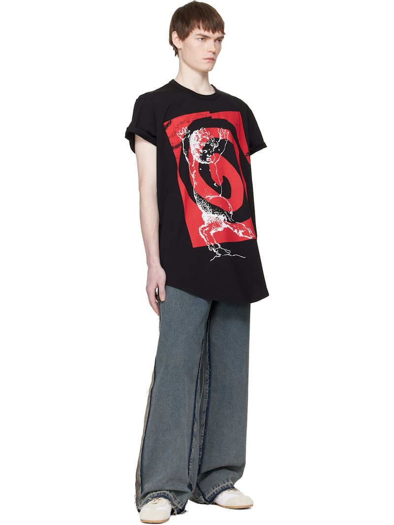 Vivienne Westwood Black Swirl Longline T-shirt outlook