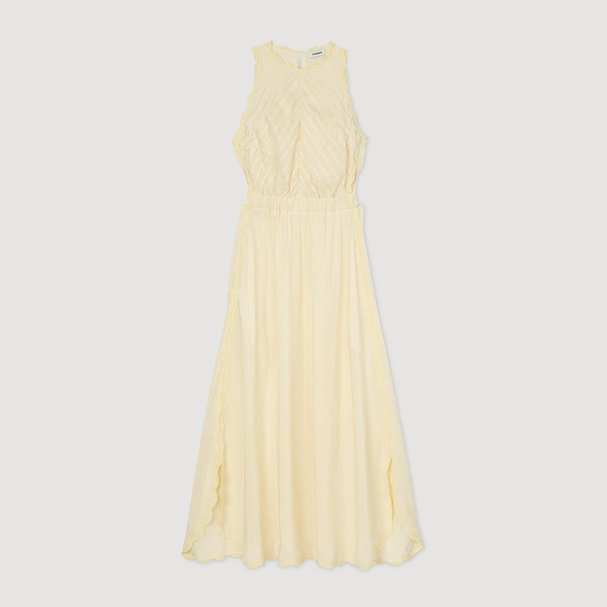 MAXI DRESS WITH LACE DETAILS - 6