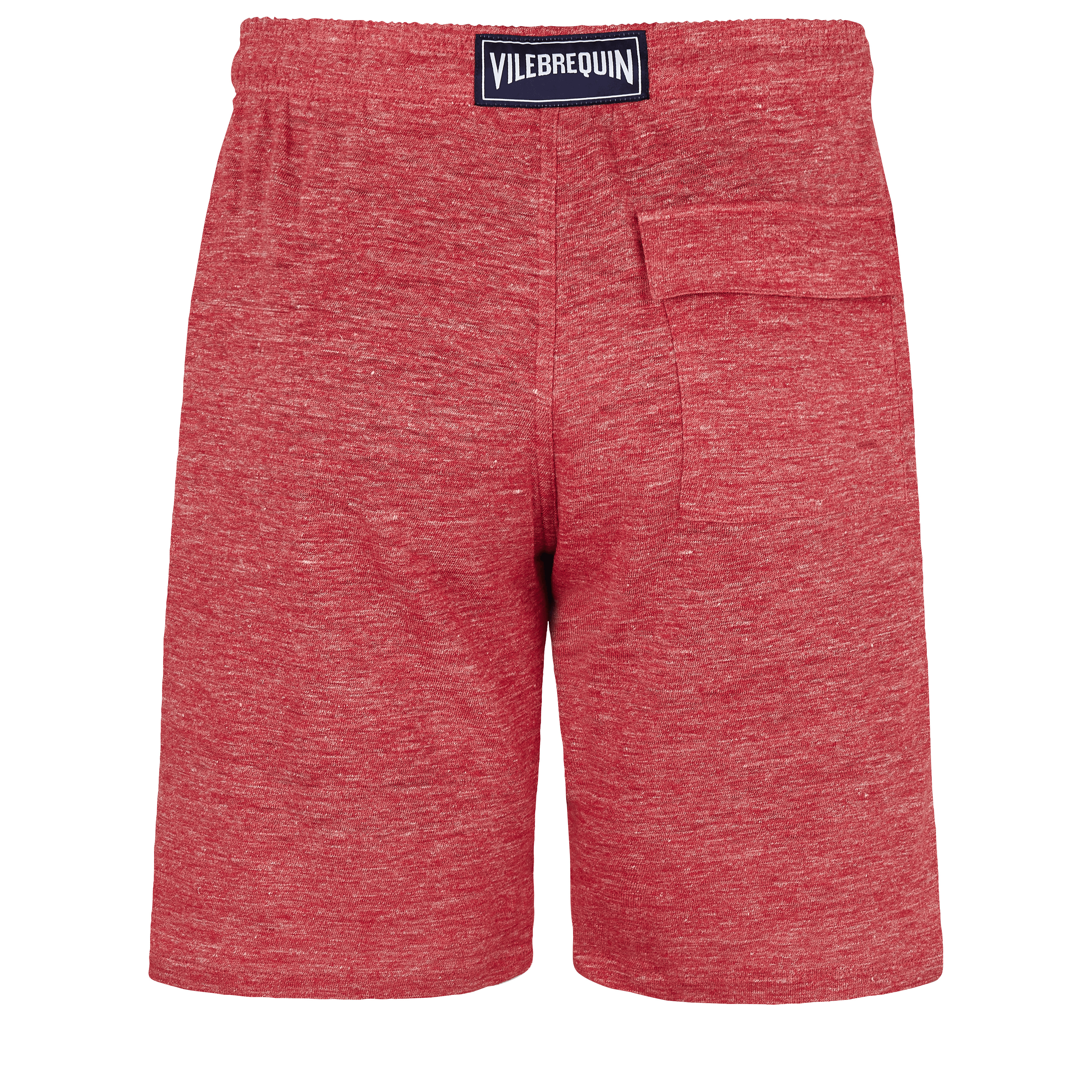 Unisex Linen Bermuda Shorts Solid - 2