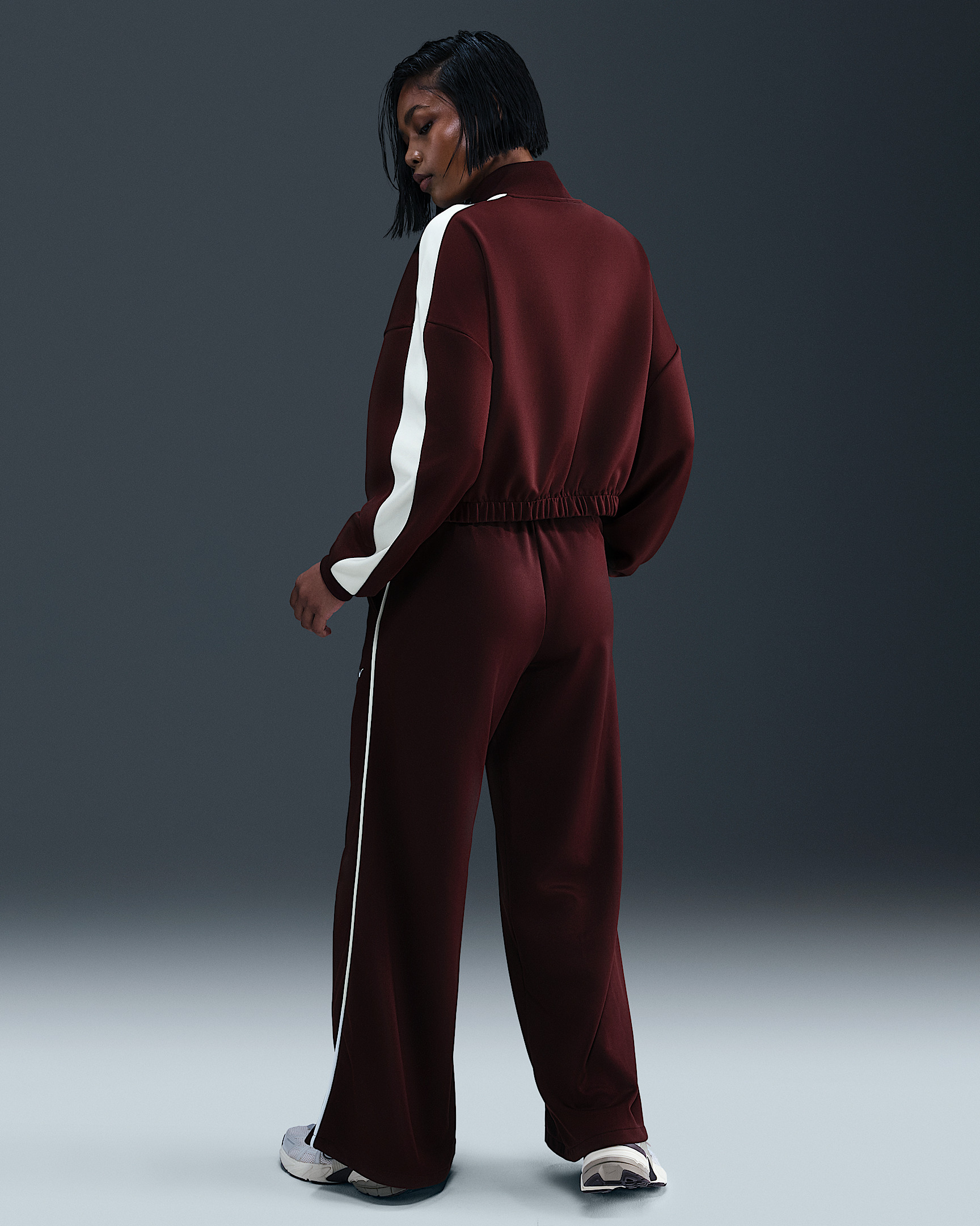 Nike Sportswear Women's Mid-Rise Wide-Leg Track Pants - 4