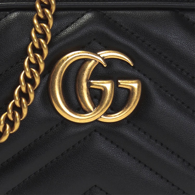 (WMNS) Gucci GG Marmont Shoulder Bag Mini Black 546581-DTDCT-1000 - 6