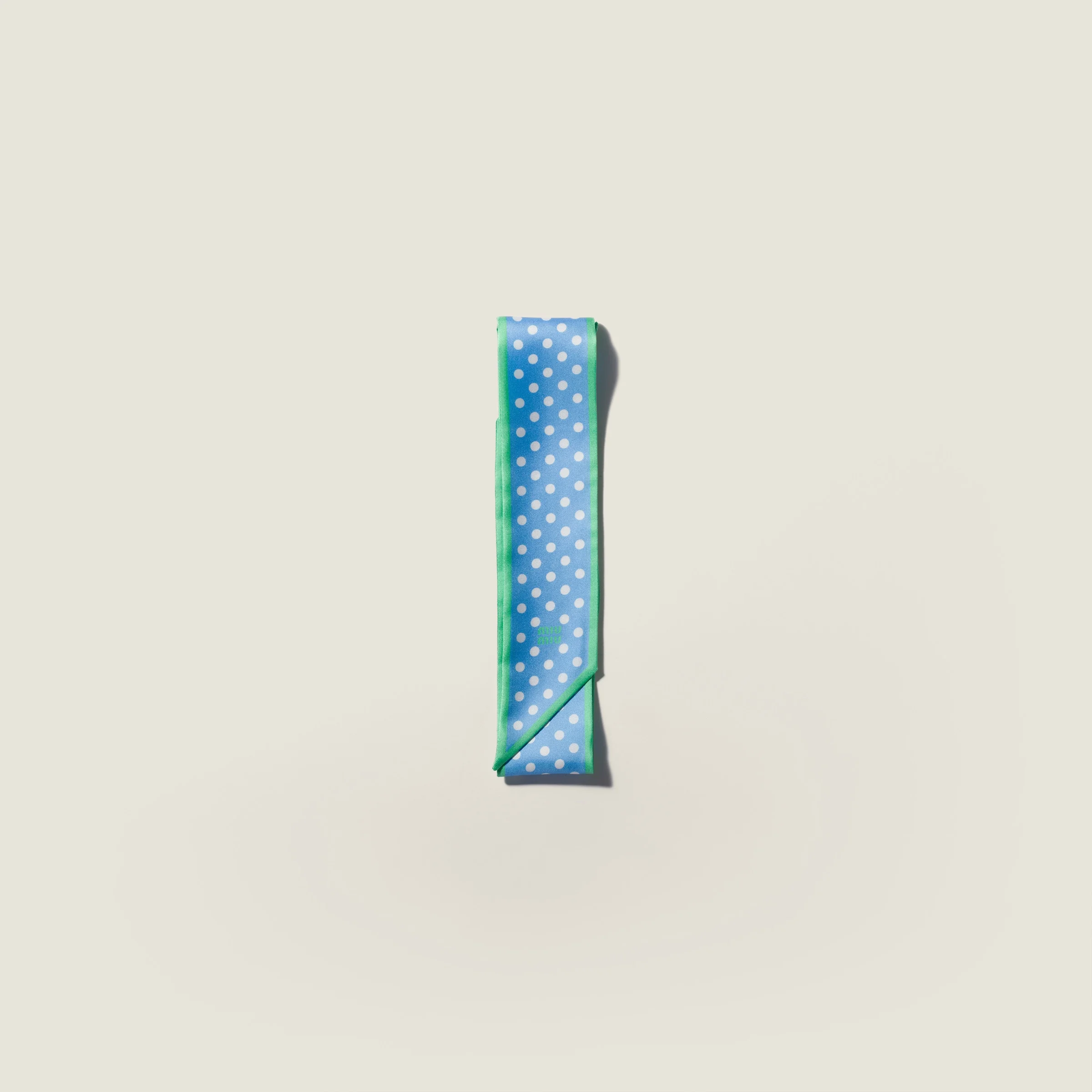 Printed twill scarf - 1