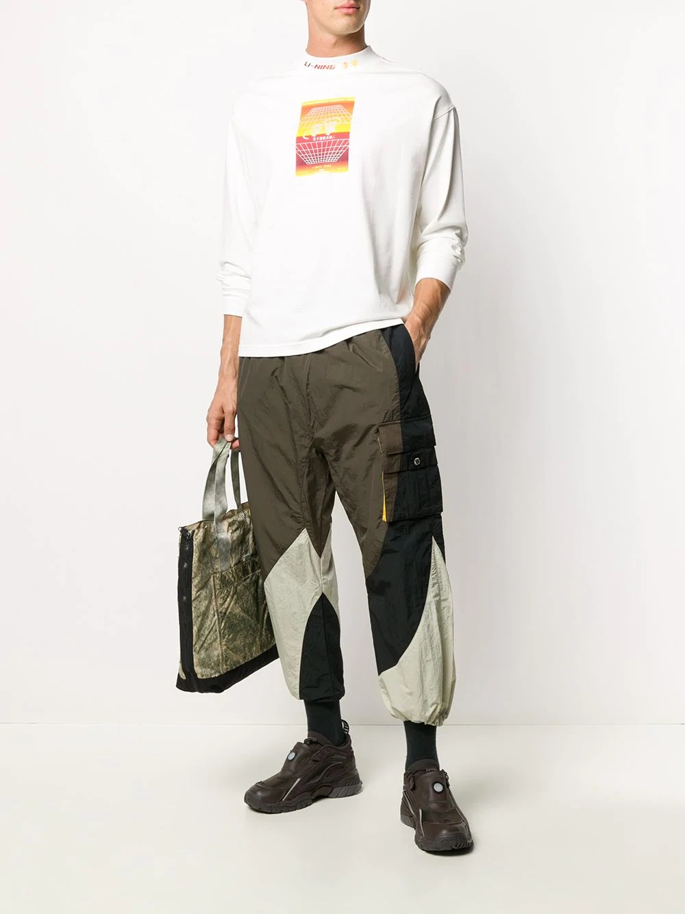 colour block track pants  - 2