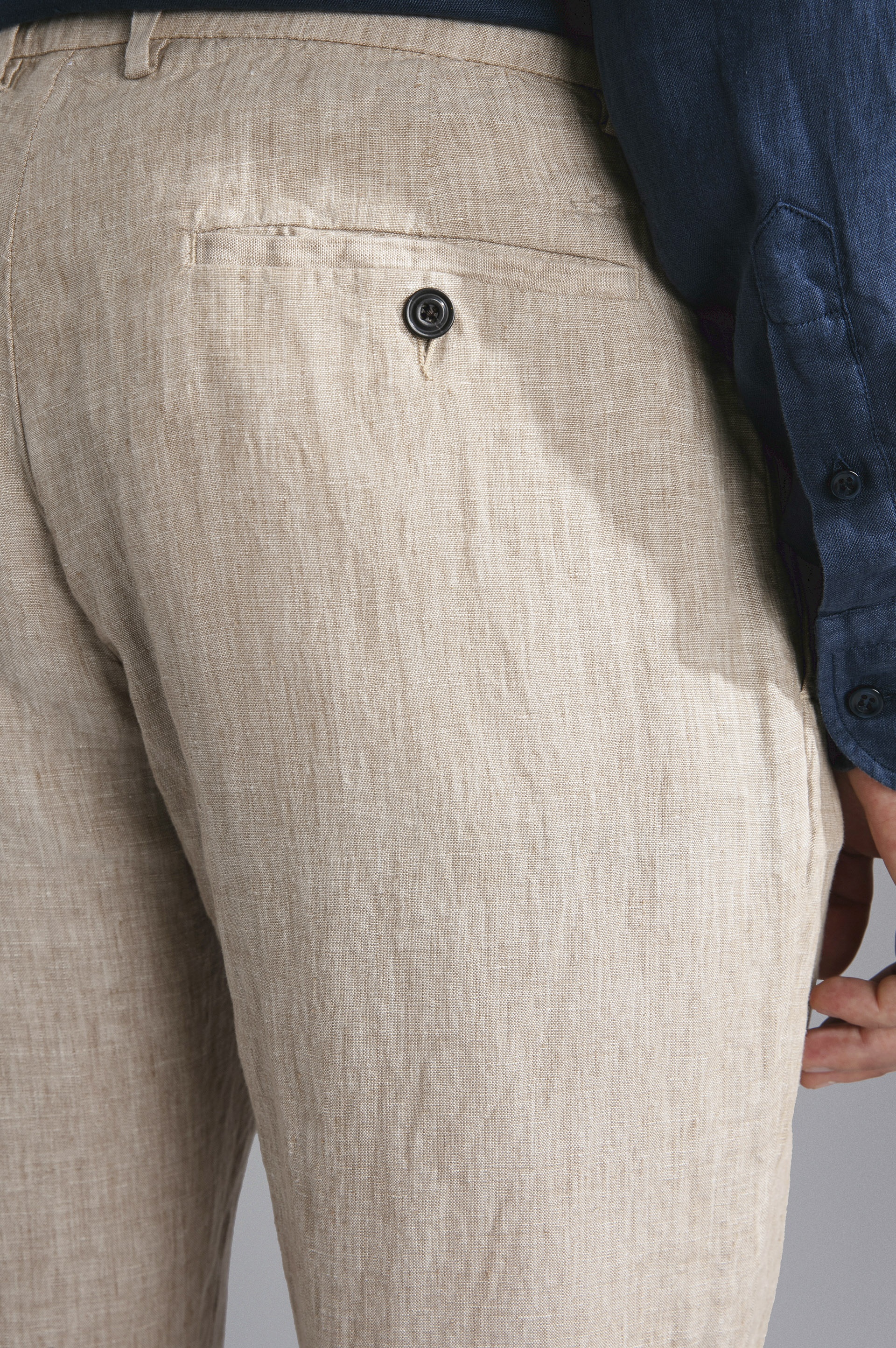 LINEN CHINO TROUSERS - 4