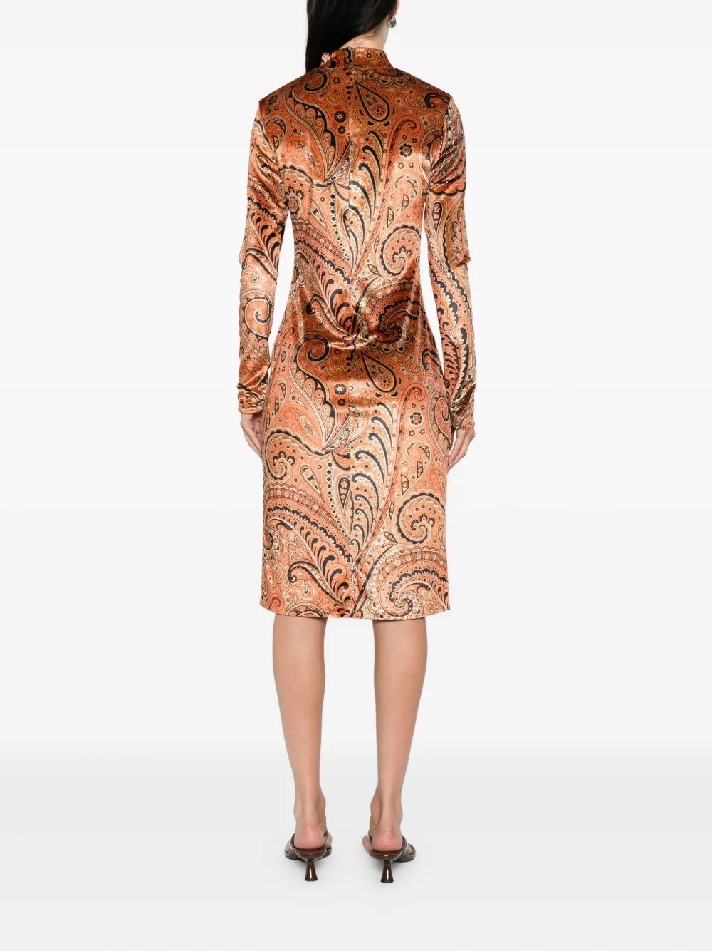 PAISLEY PRINT DRESS - 3