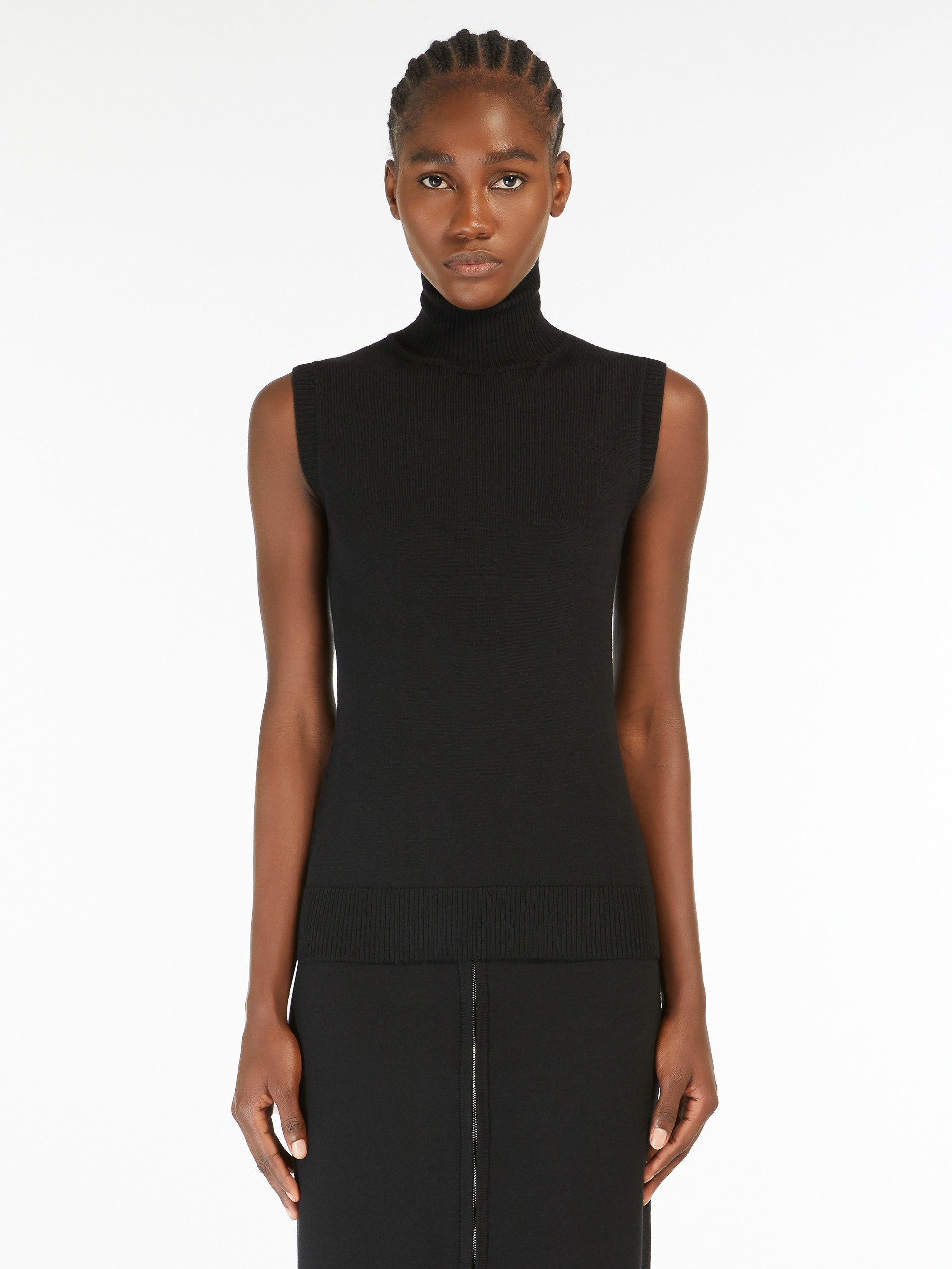 ARDENZA Sleeveless mock polo-neck sweater - 3