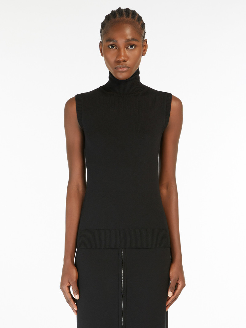 ARDENZA Sleeveless mock polo-neck sweater 3
