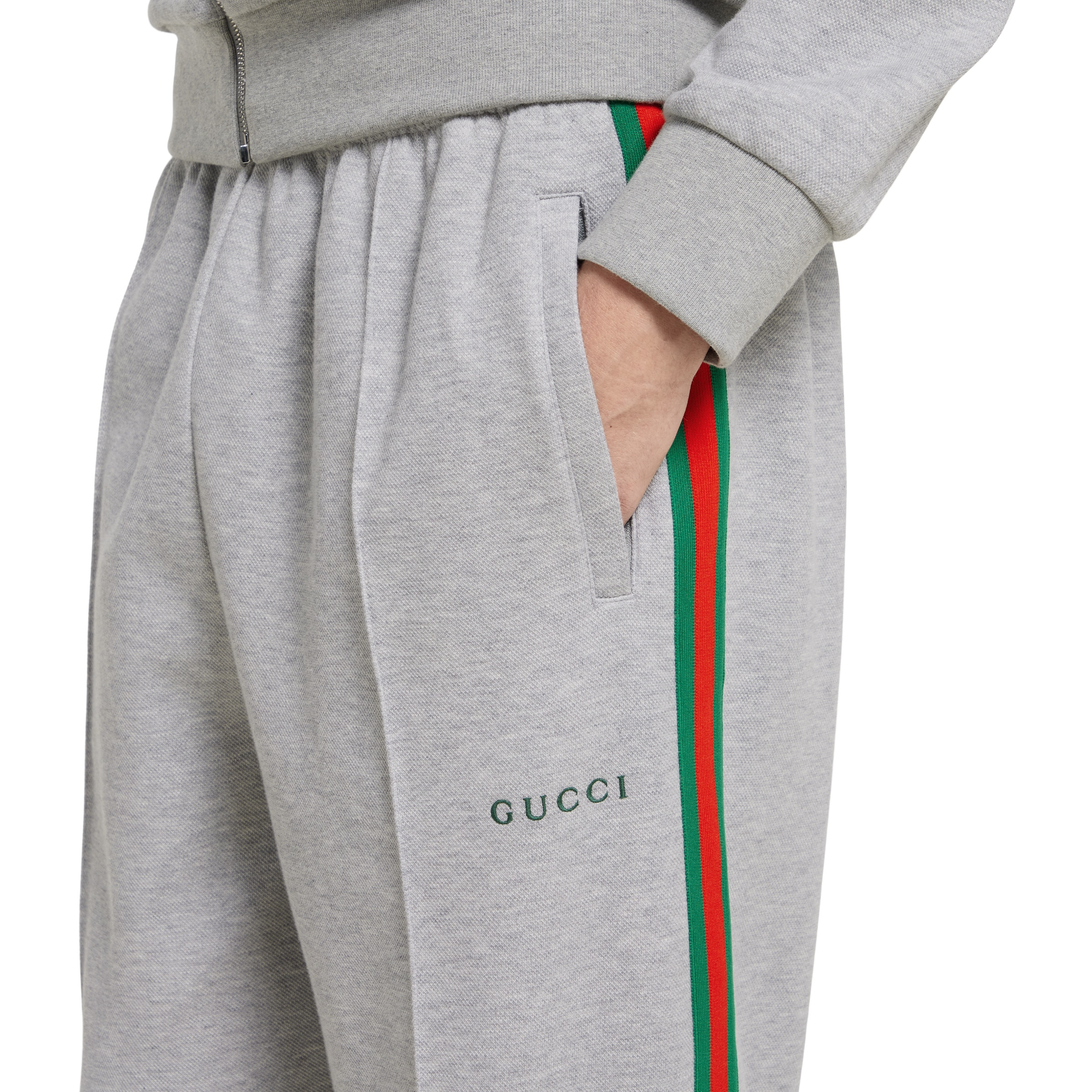 Cotton piquet double sportswear pant - 5