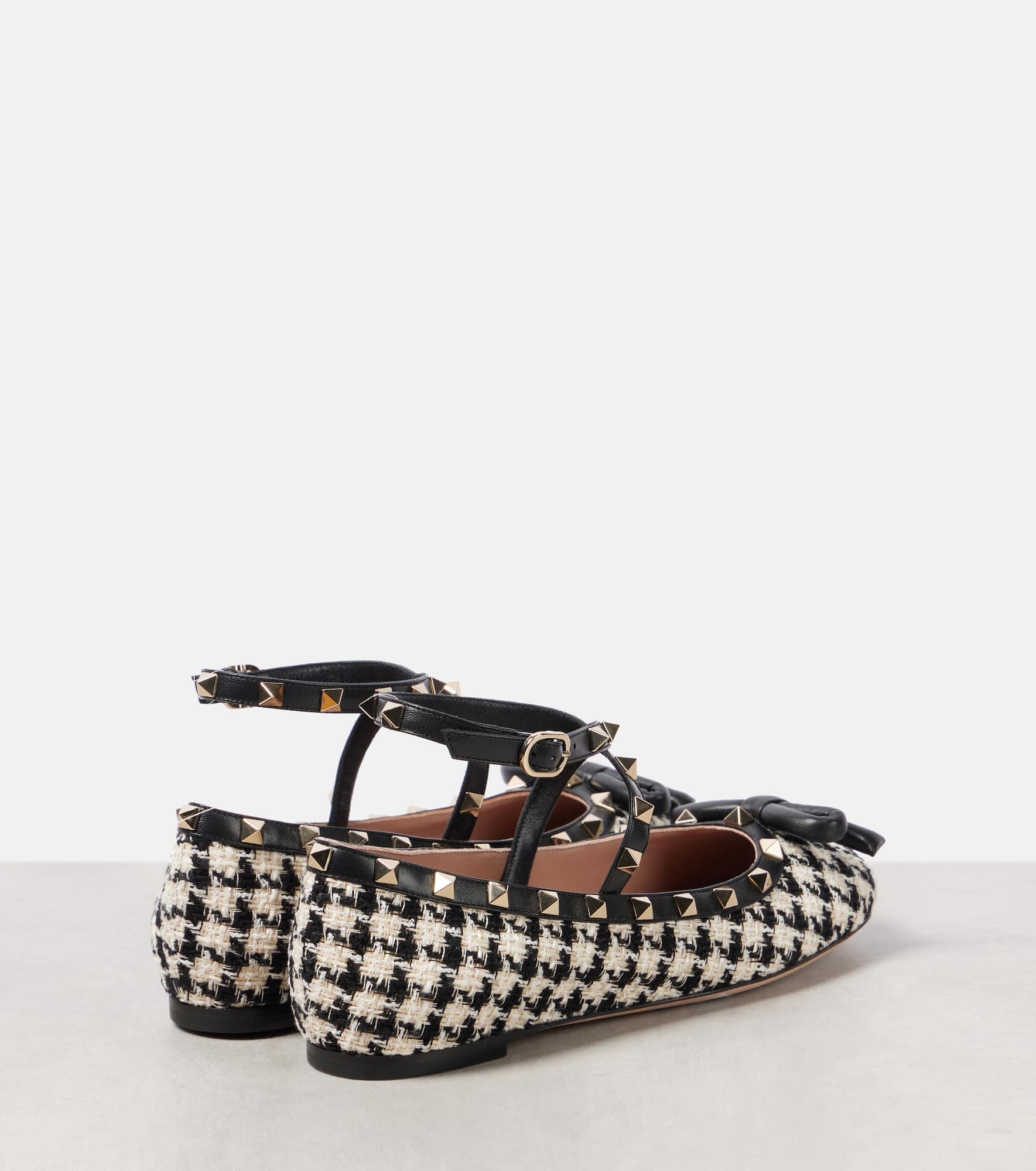 Rockstud bouclé ballet flats - 2