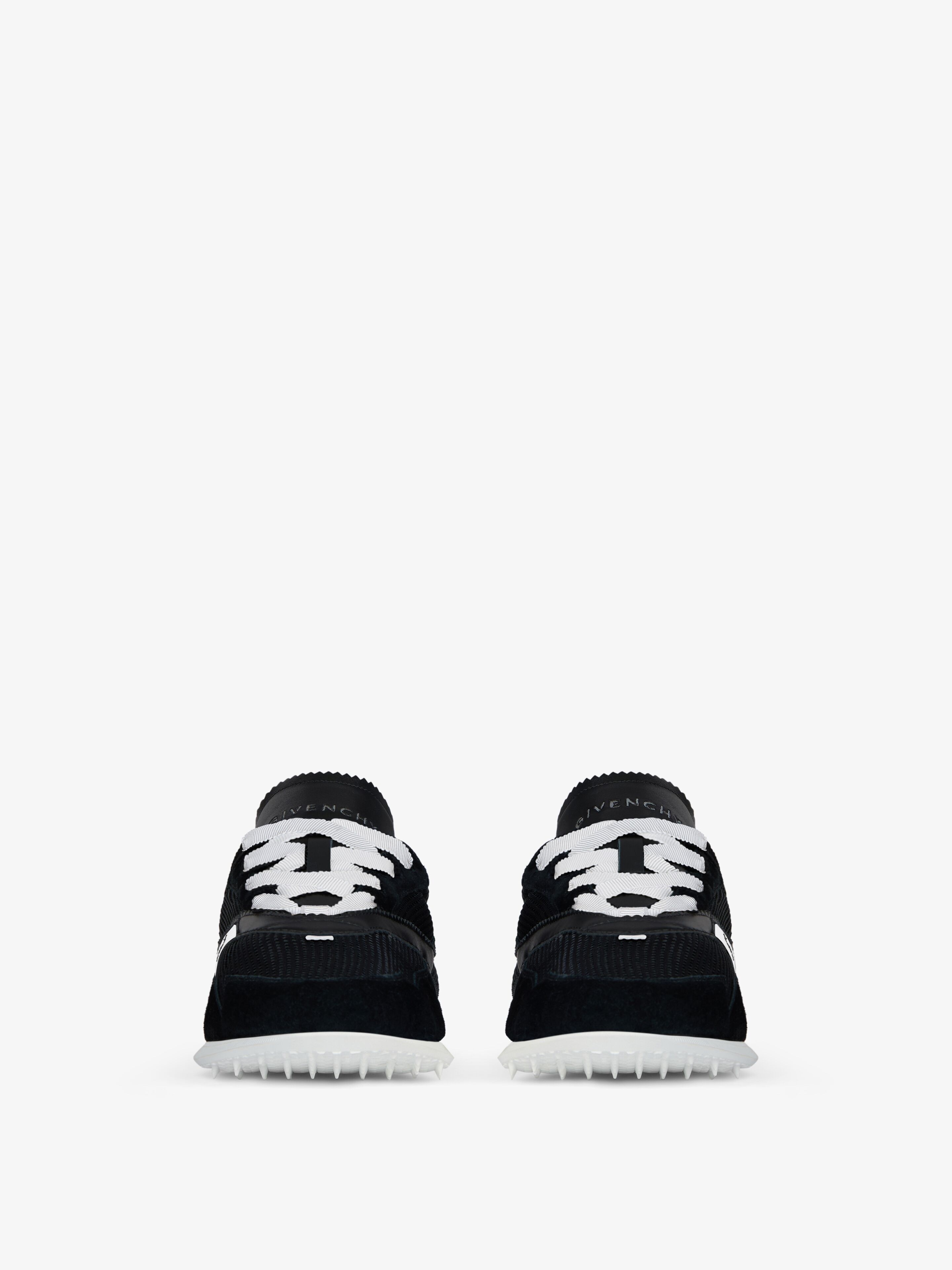 RUNNER SNEAKERS IN MESH, SUEDE AND LEATHER - 2