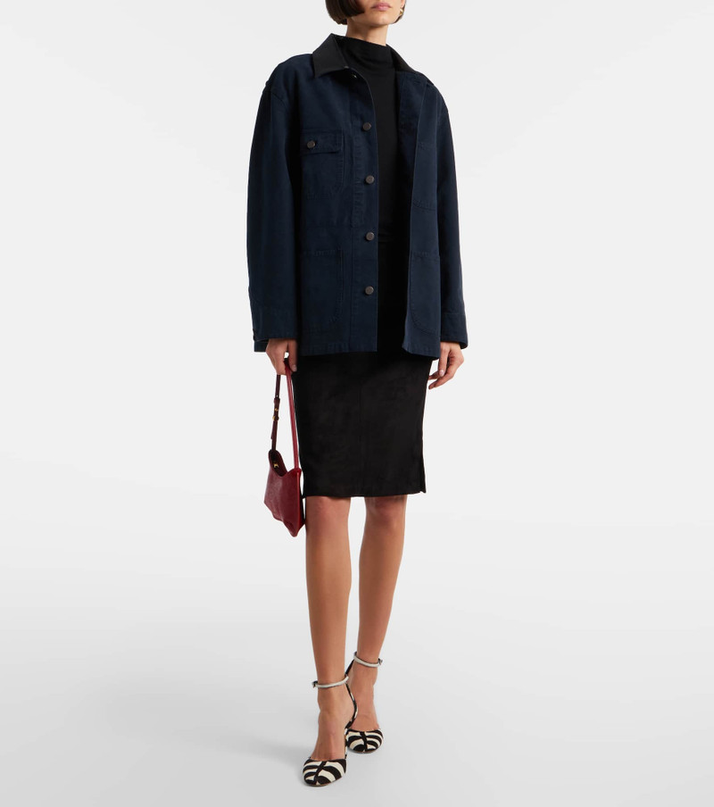 STOULS Gin suede midi skirt outlook