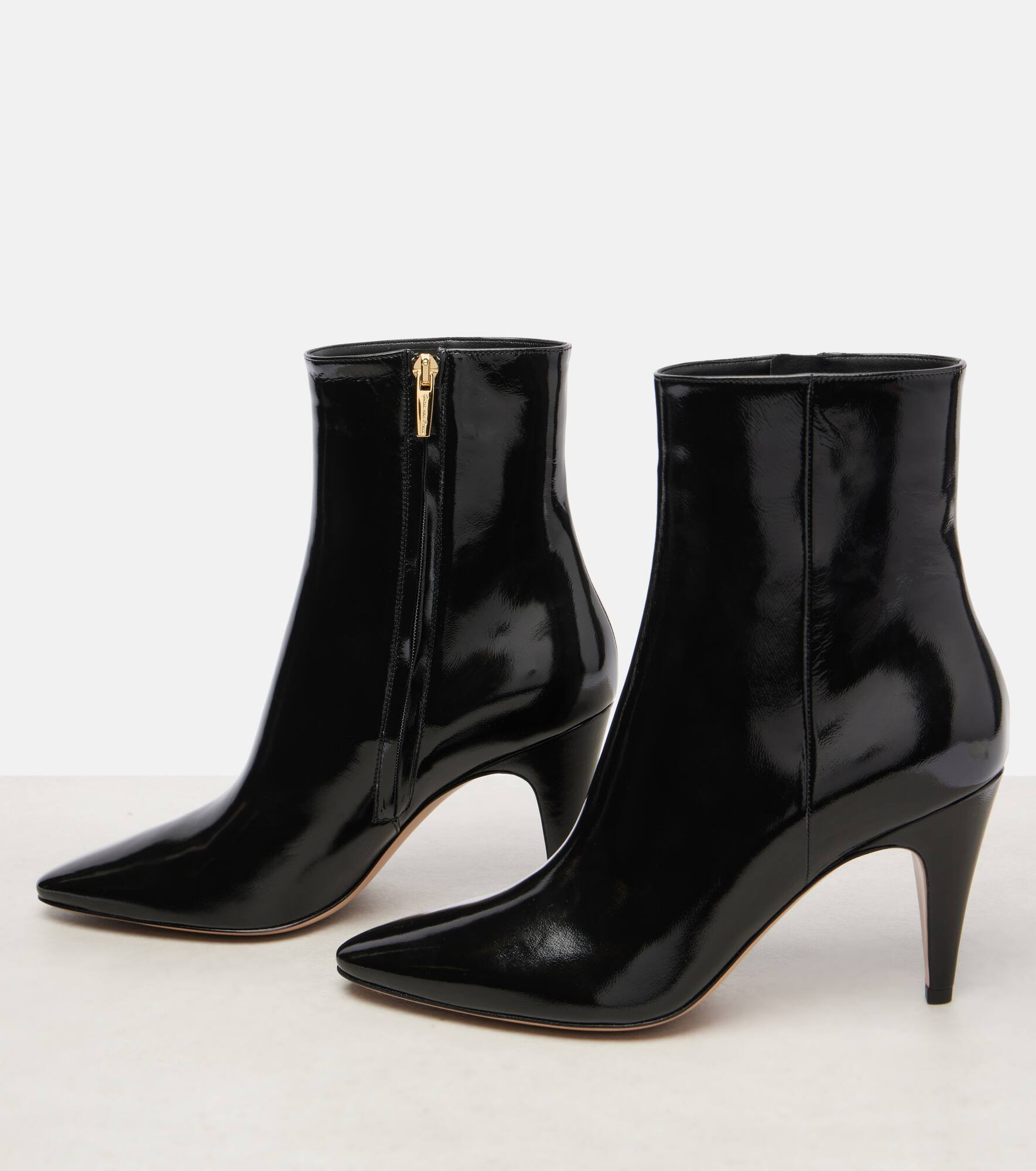 Amelia 85 patent leather ankle boots - 5