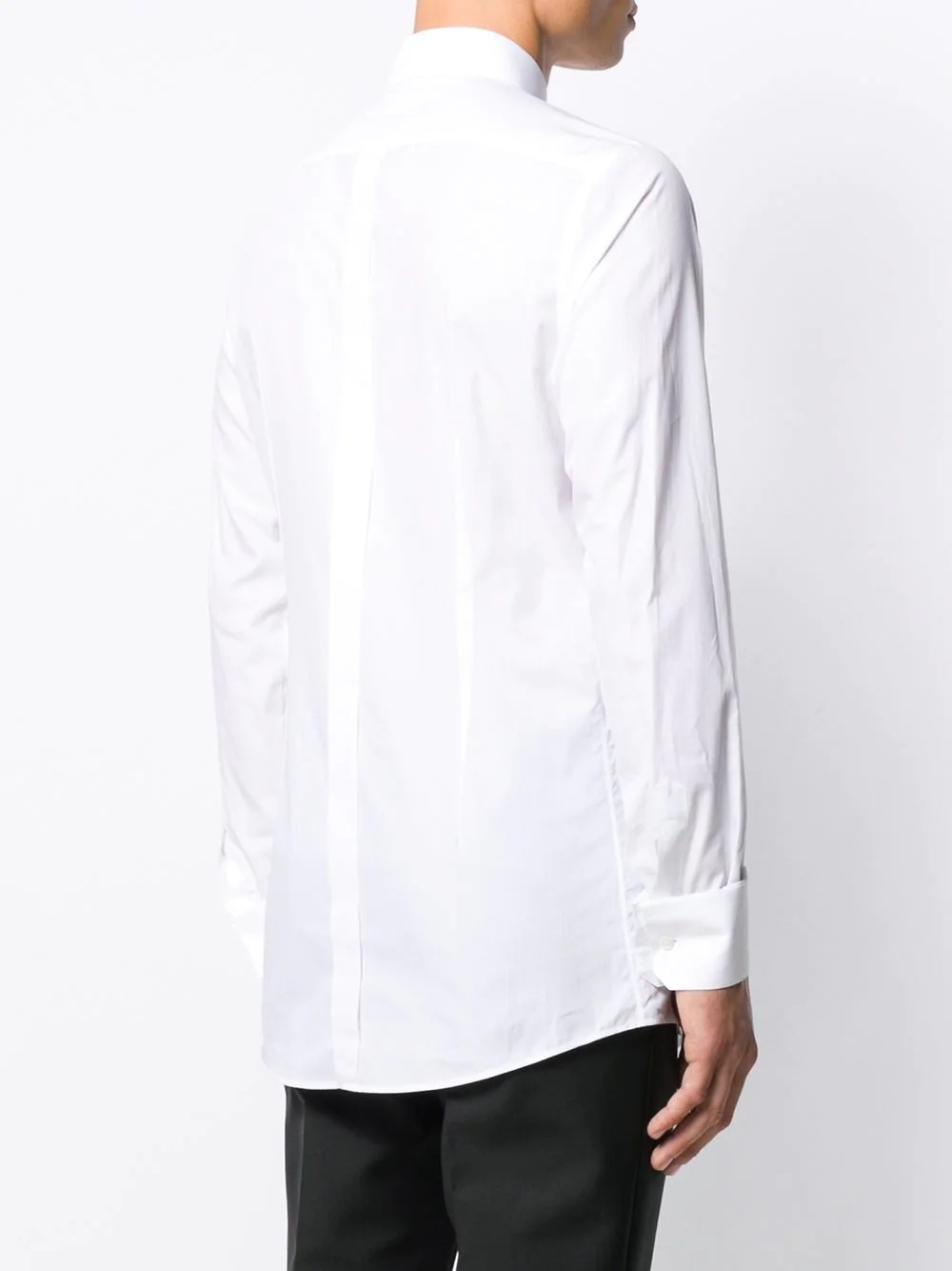 embroidered logo tailored shirt - 4