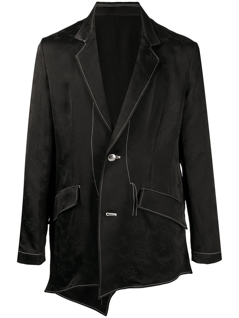 contrast-stitched jacket 1