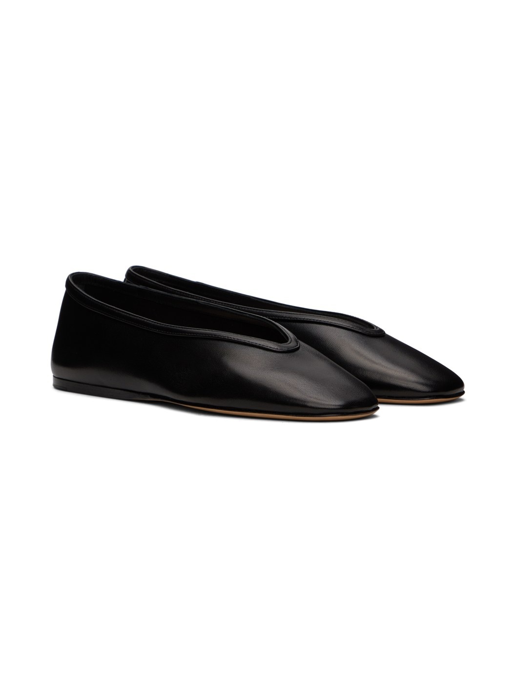 Black Luna Slipper Ballerina Flats - 4