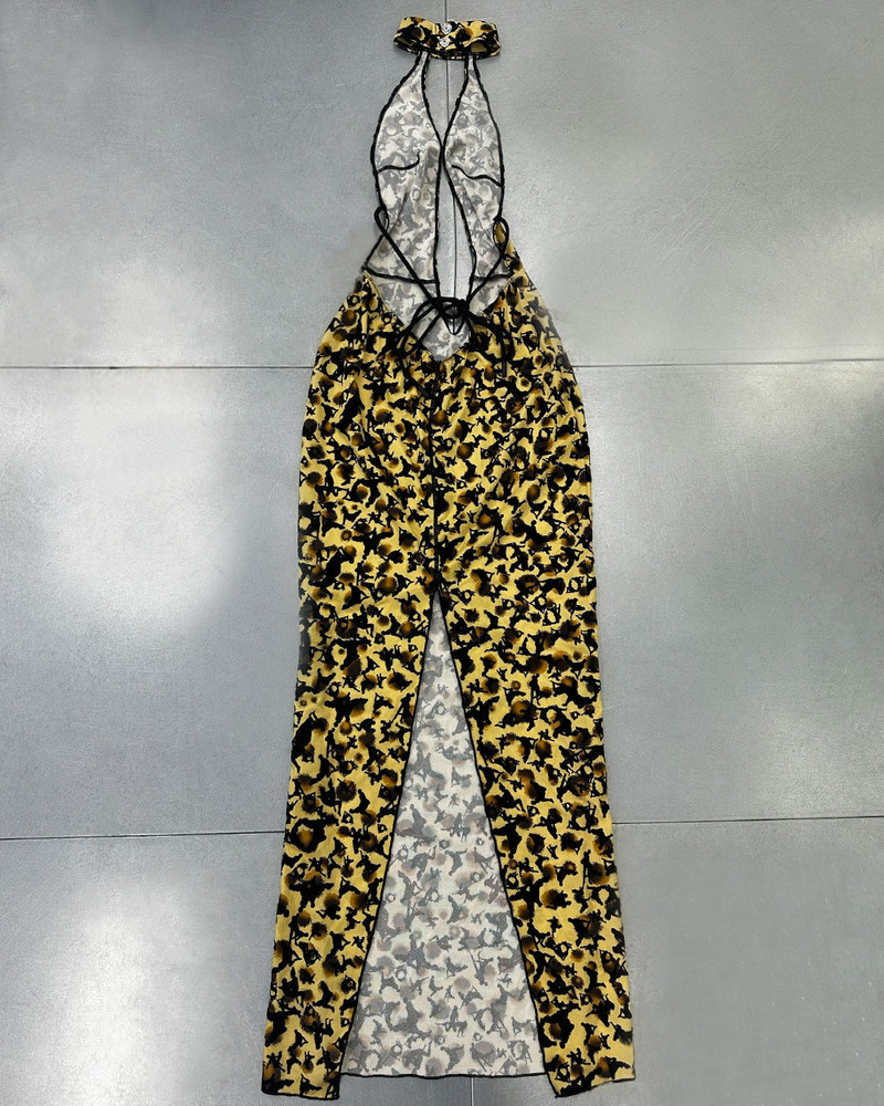 POSTER GIRL BEIGE LEOPARD PRINT DRESS outlook