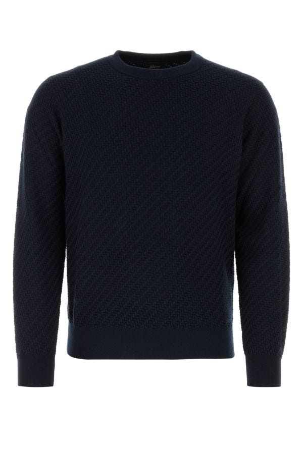 Midnight blue cotton sweater - 1